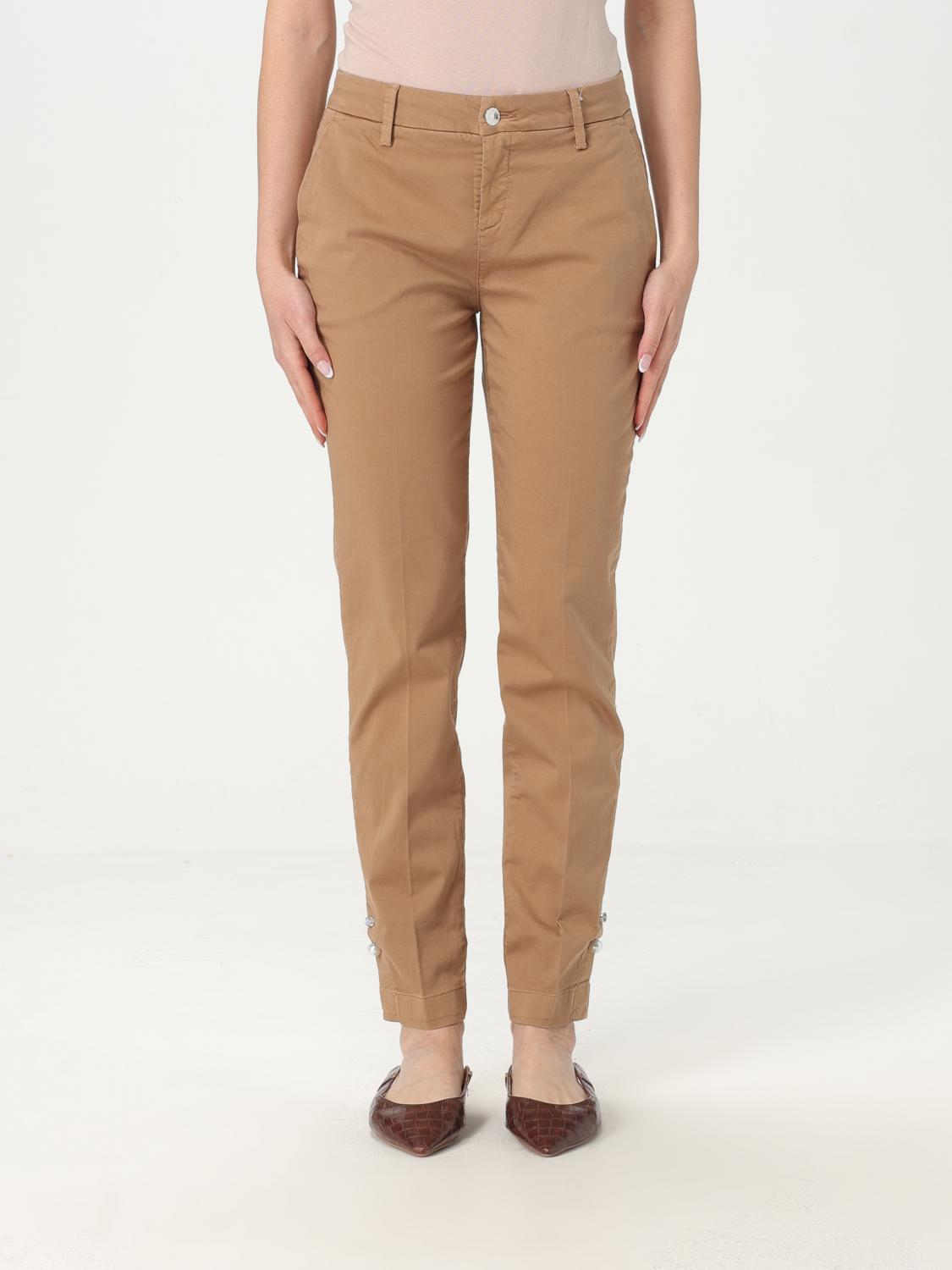 Liu •jo Straight-leg Slim-cut Pants Liu-jo In Beige