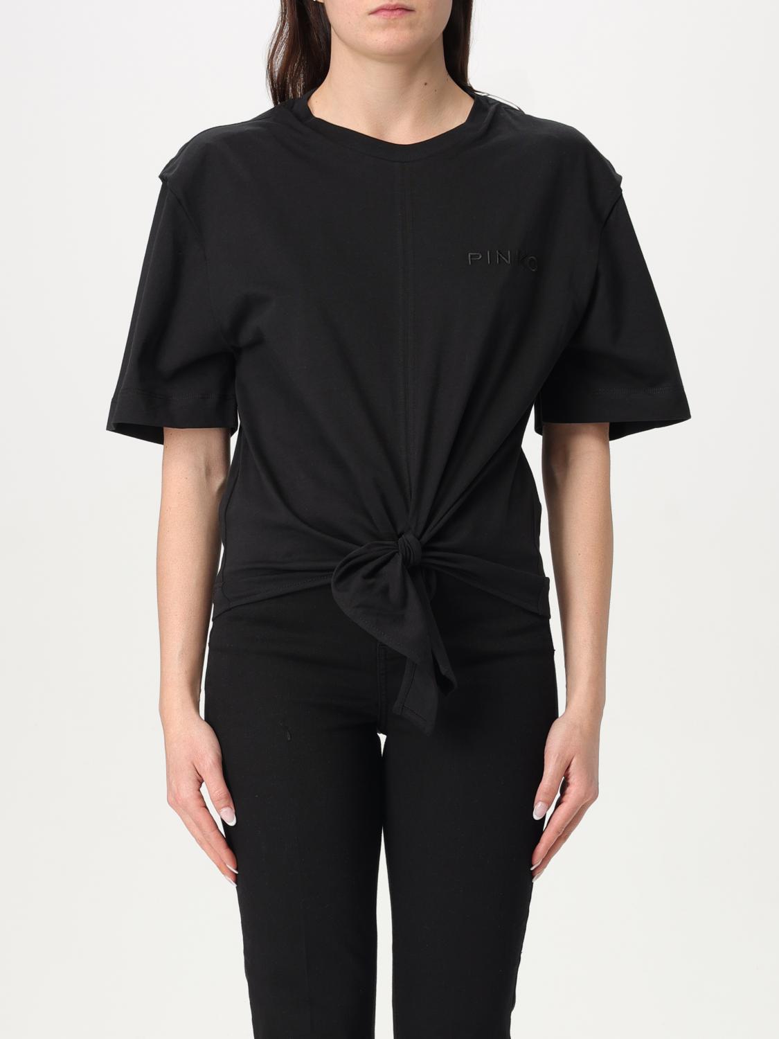 Shop Pinko T-shirt Woman Color Black