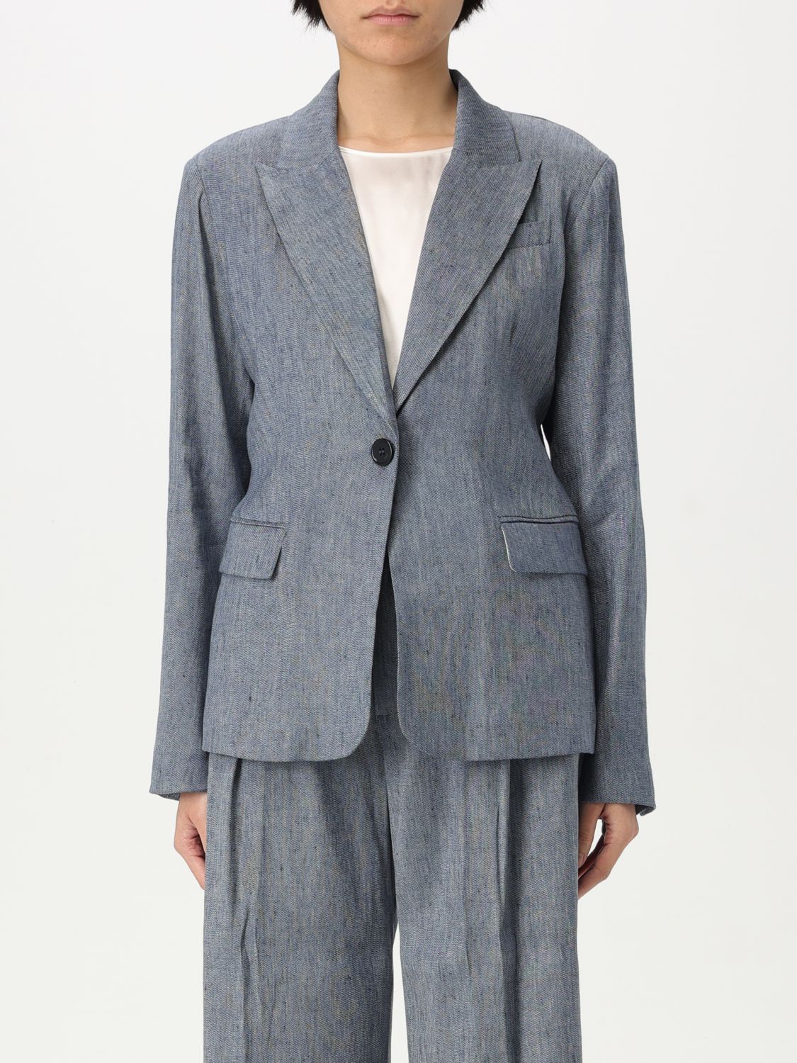 LIU •JO BLAZER LIU JO WOMAN COLOR DENIM G82887028