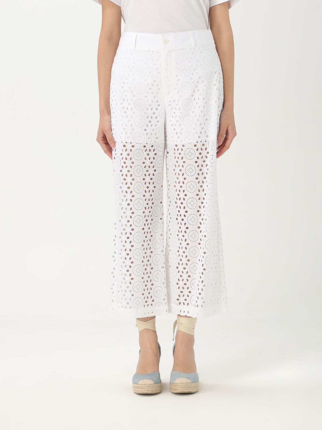 Liu •jo Pants Liu Jo Woman Color White In White