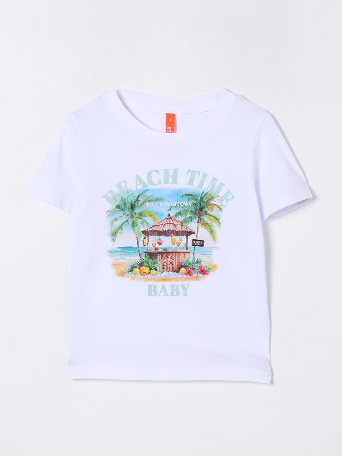 Sun 68 T-shirt Sun68 Kids Color White In White