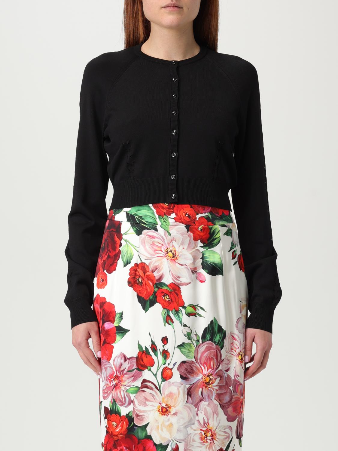 Dolce & Gabbana Crew Neck Cropped Length Cardigan