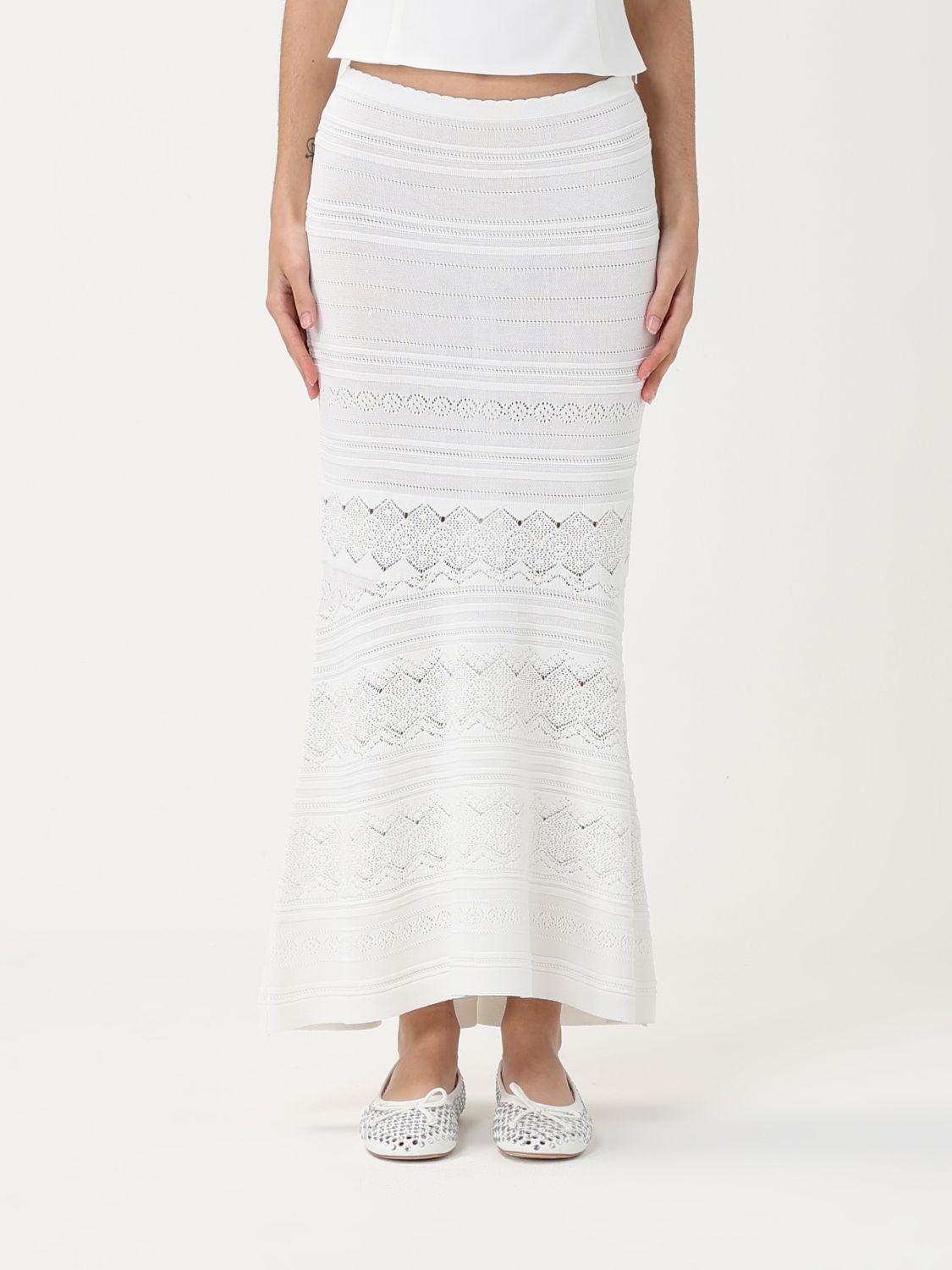 Twinset Skirt  Woman Color White