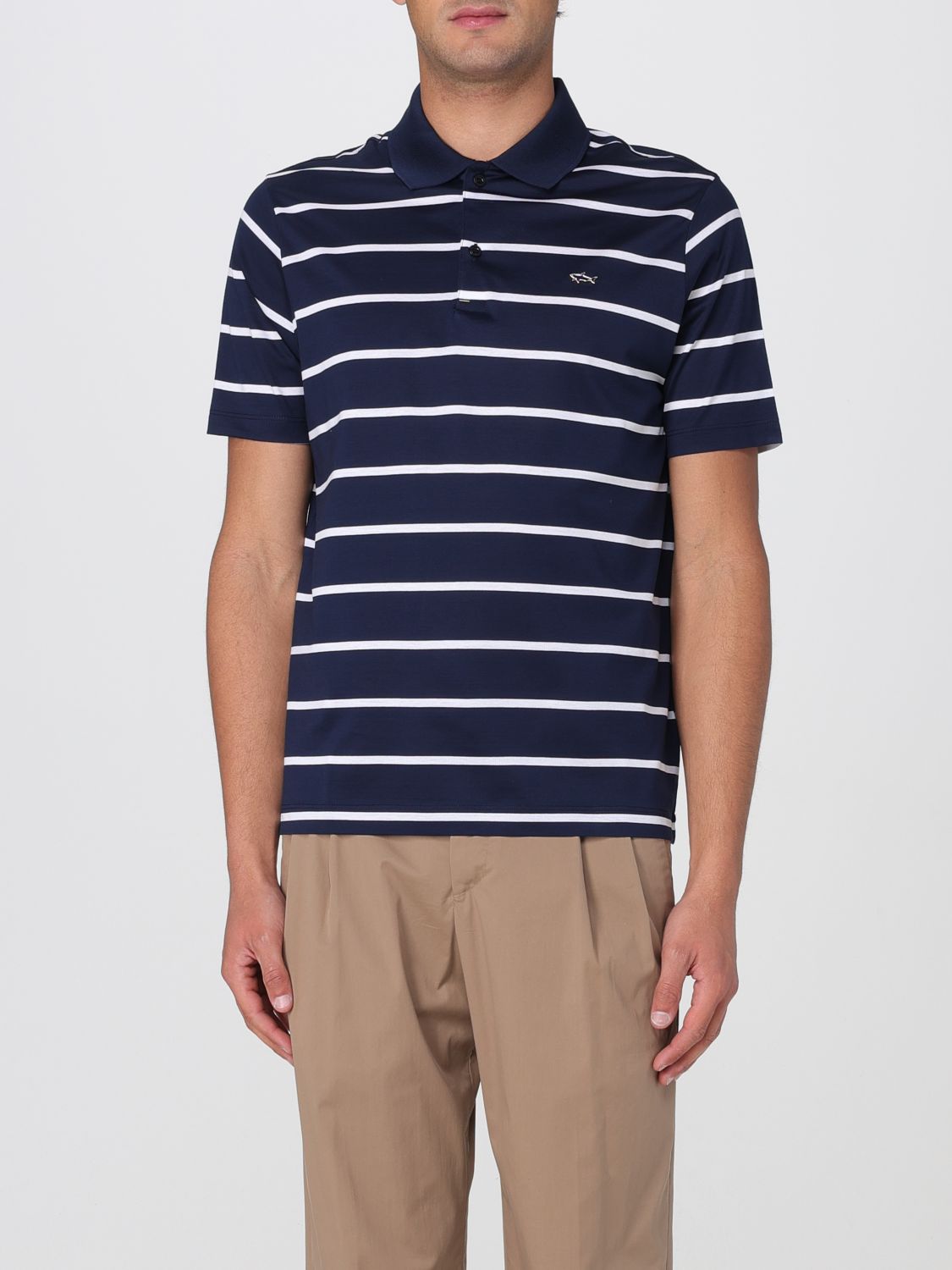 Shop Paul & Shark Polo Shirt Men Color Blue