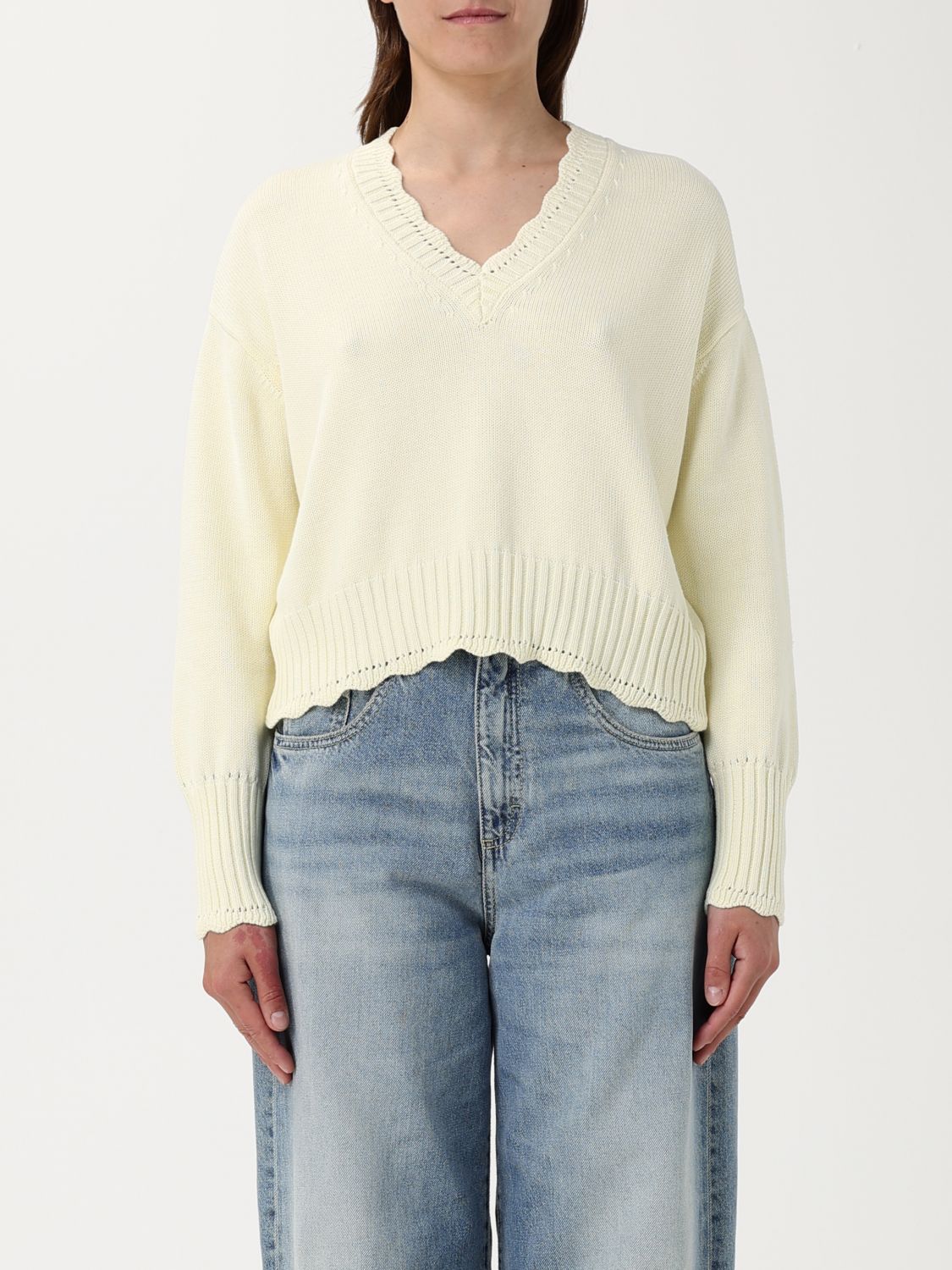 Shop Twinset Sweater Woman Color Cream