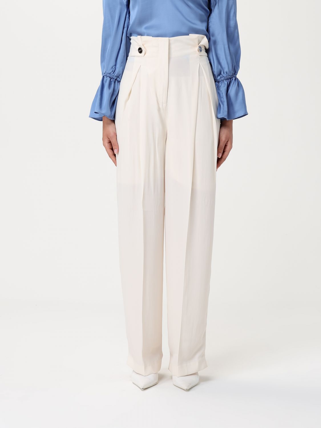 LIU •JO PANTS LIU JO WOMAN COLOR WHITE G83327001