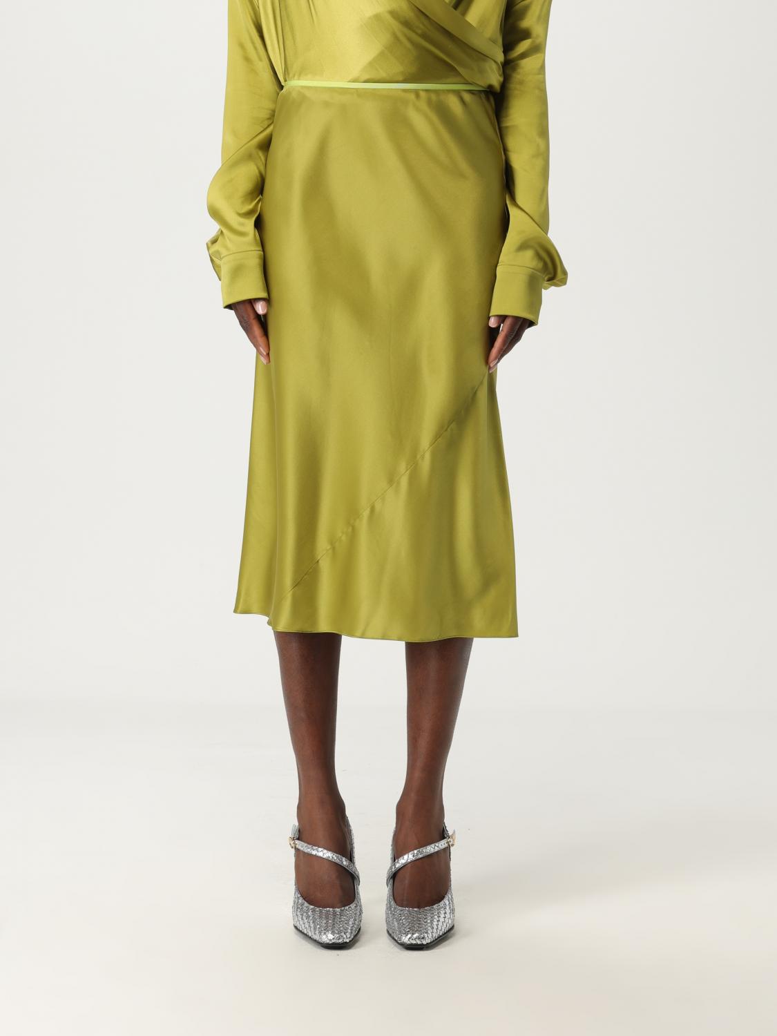 Dries Van Noten DRIES VAN NOTEN Skirt Woman color Olive　DRIES VAN NOTEN スカート レディース カラー オリーブ