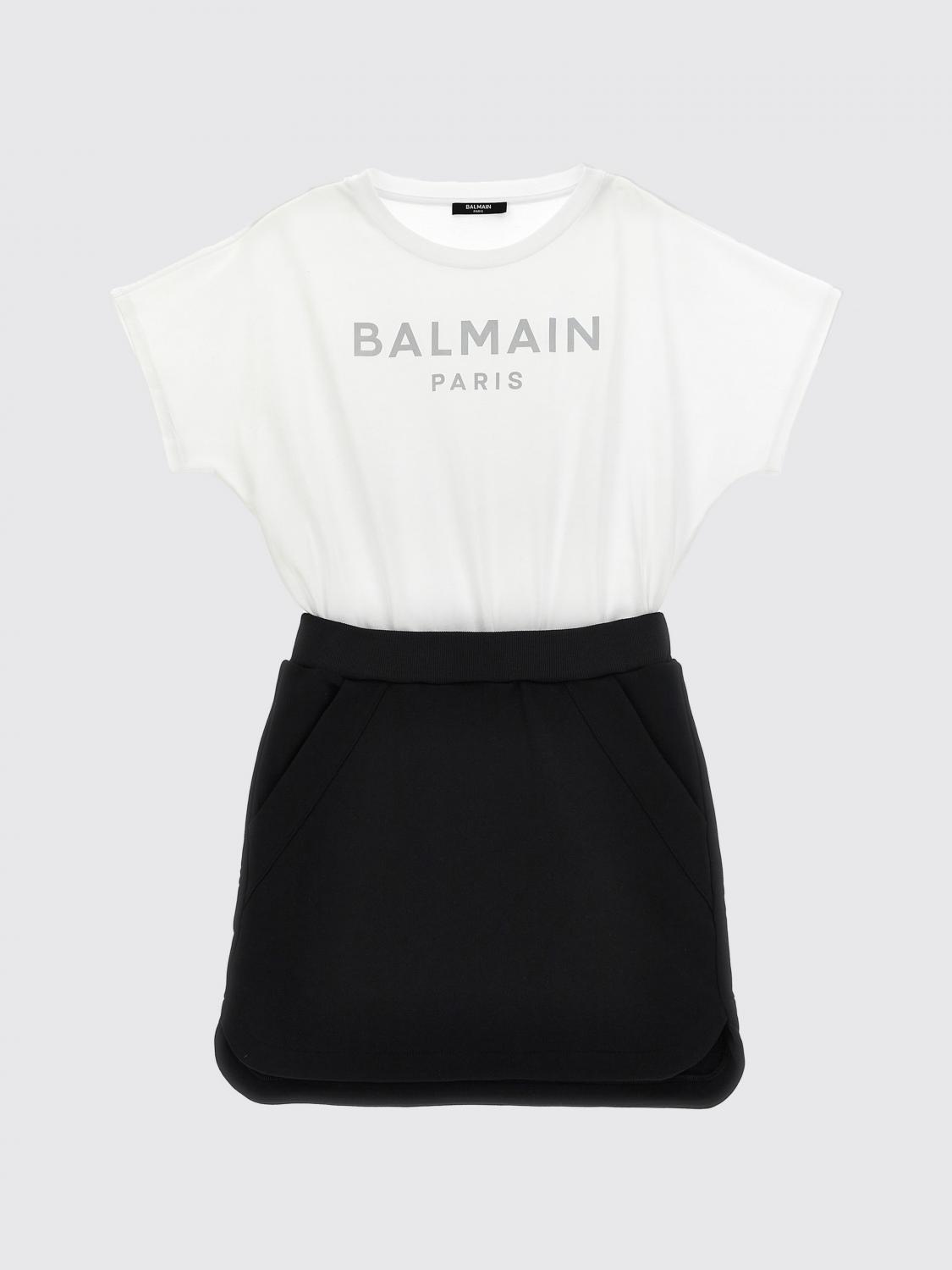 Balmain Romper Kids Color White In White