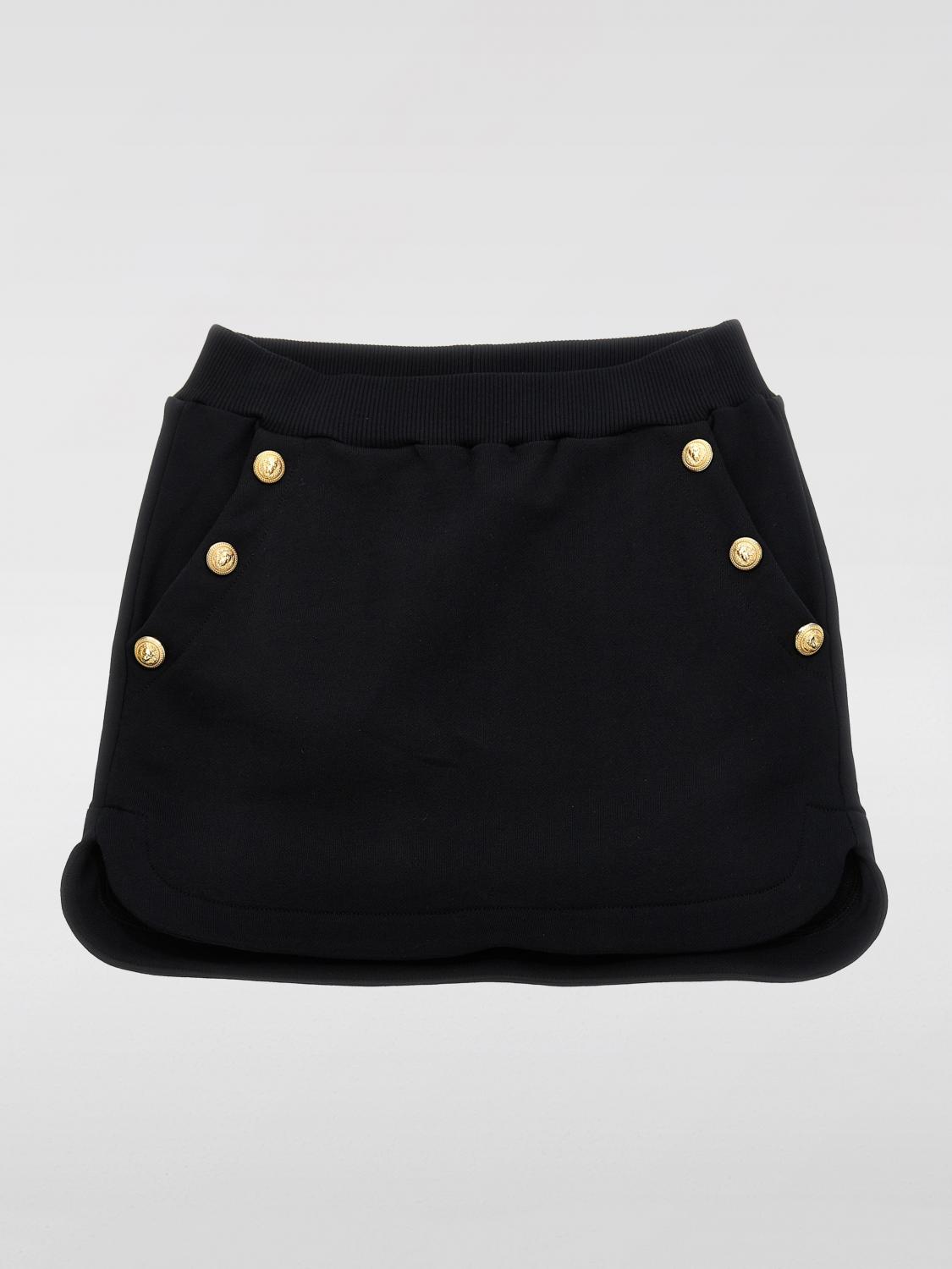 Balmain Skirt Kids Color Black In Black