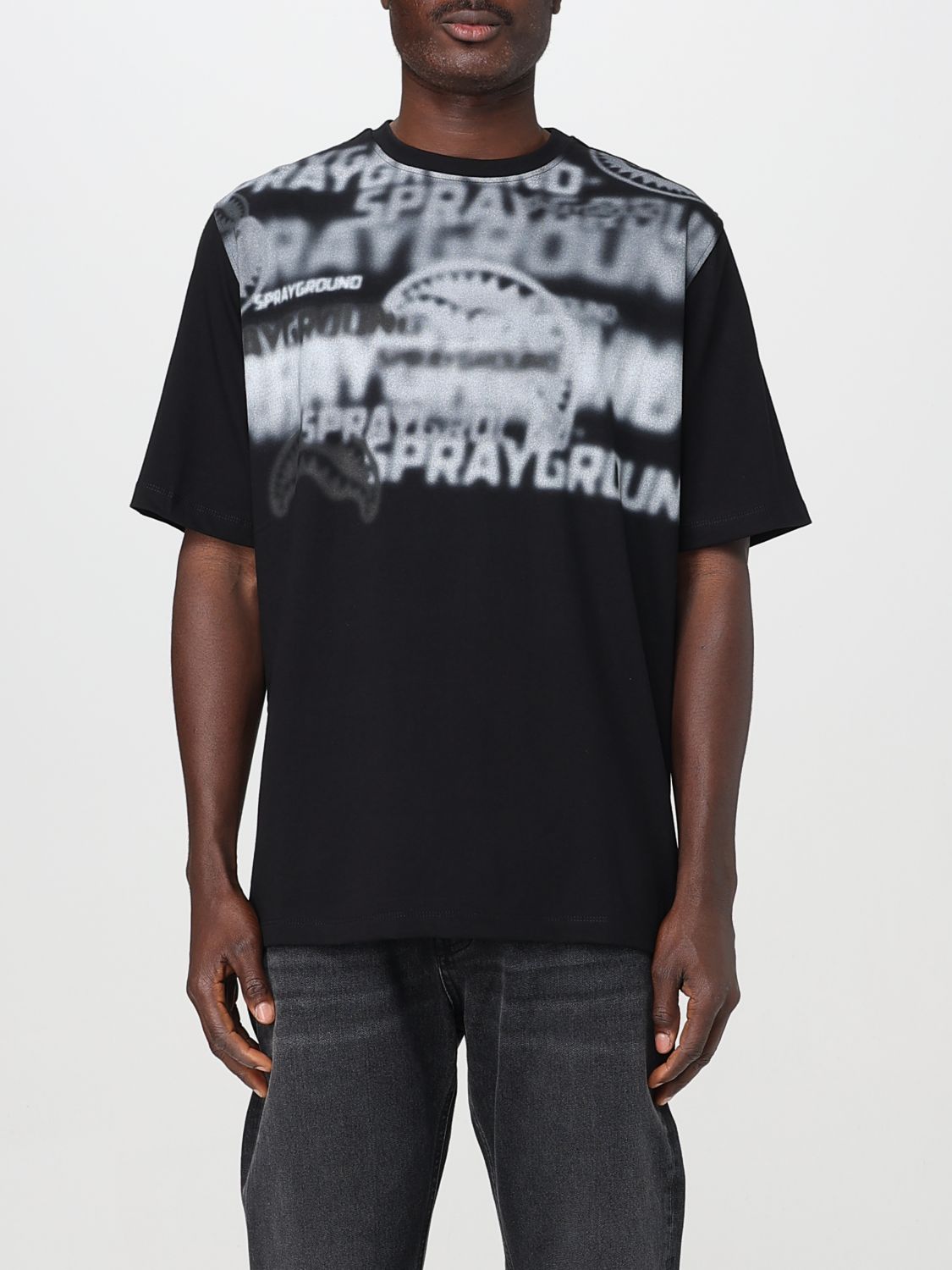 Sprayground T-shirt  Men Color Black
