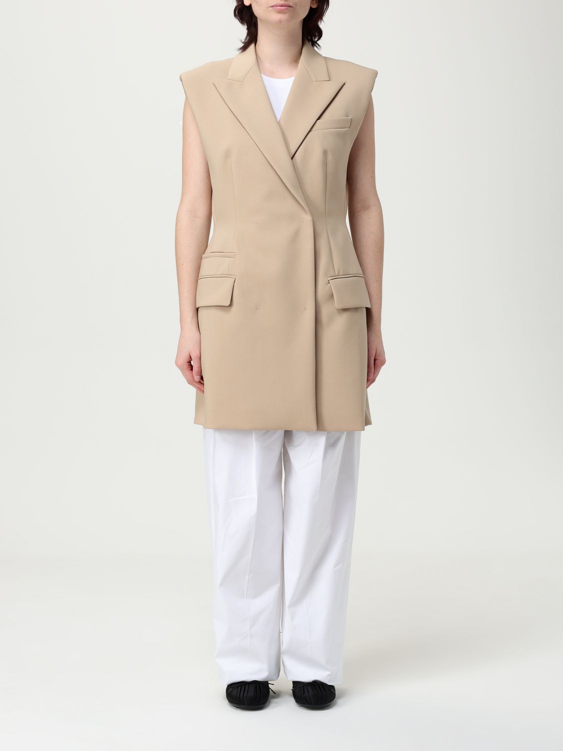 Sportmax Waistcoat Woman Color Brown