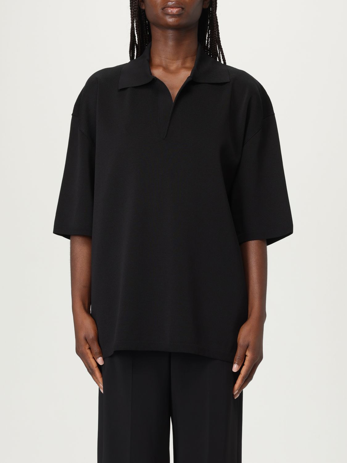 Ami Alexandre Mattiussi Ami V-neck Polo Shirt With Oversized Fit
