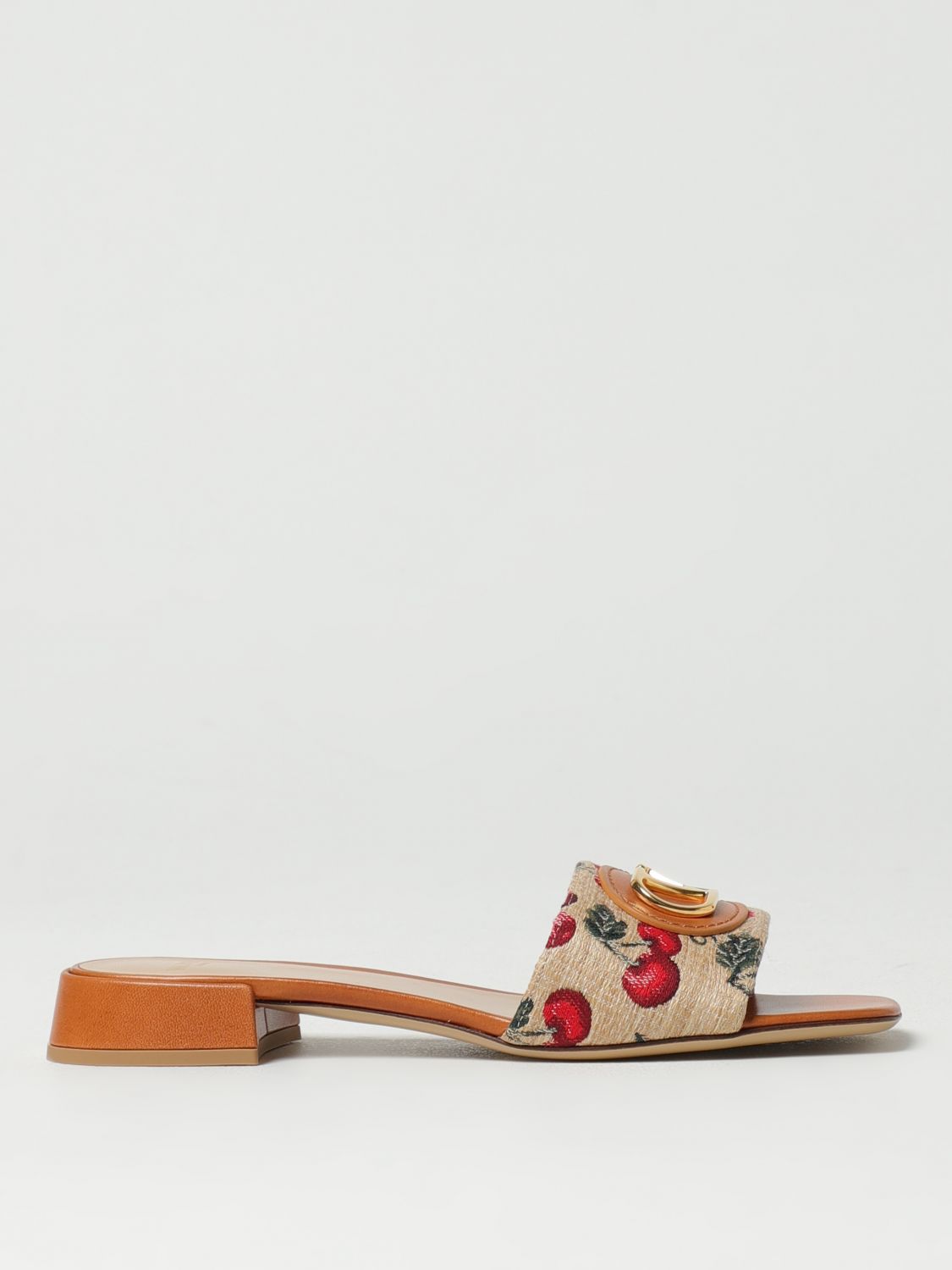 Valentino Garavani Vlogo Signature Slide Sandal In Multi