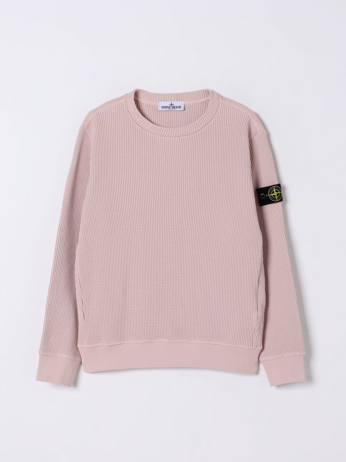 Stone Island Sweater Junior Kids Color Pink In Blush Pink