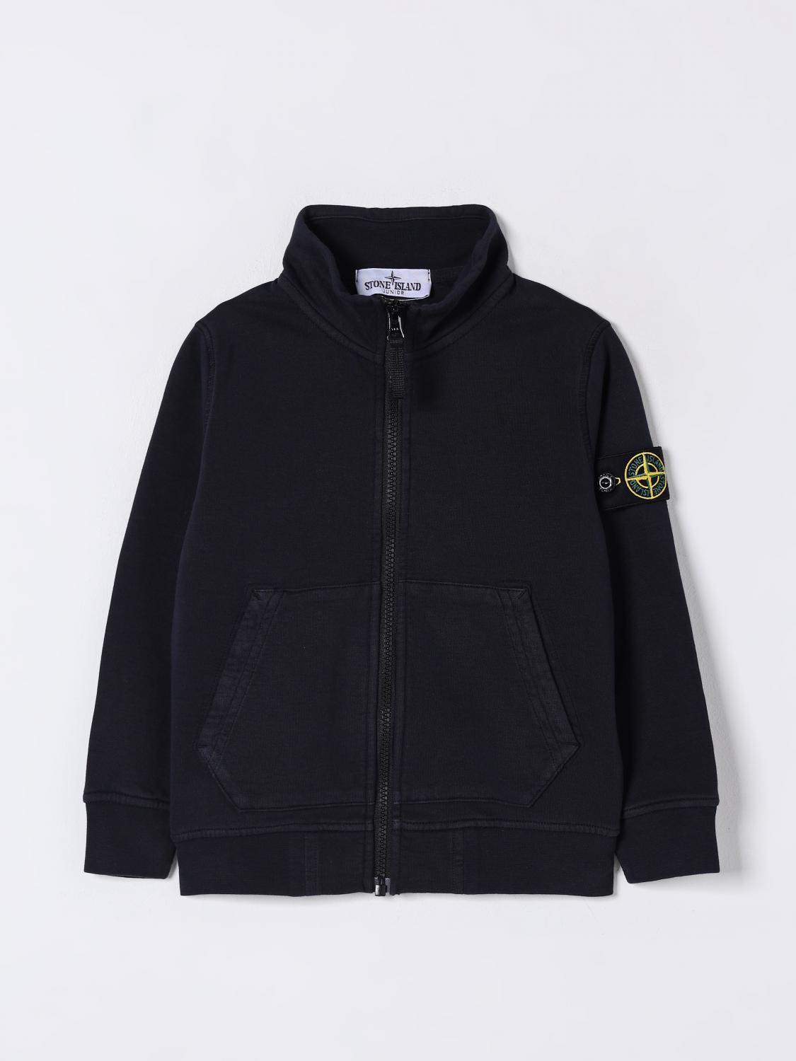 Stone Island Sweater Junior Kids Color Blue In Blue