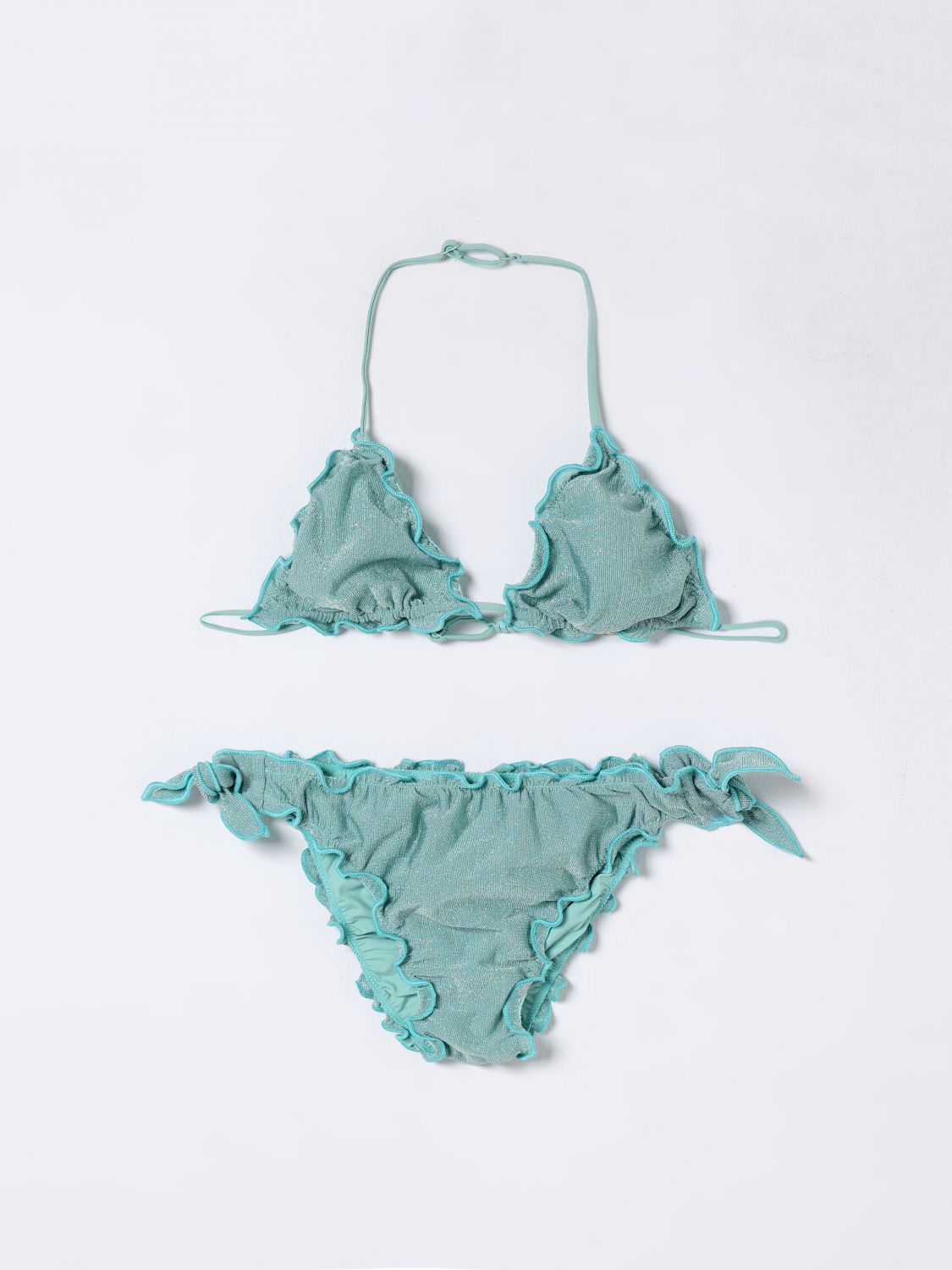 Shop Mc2 Saint Barth Swimsuit Kids Color Green In グリーン