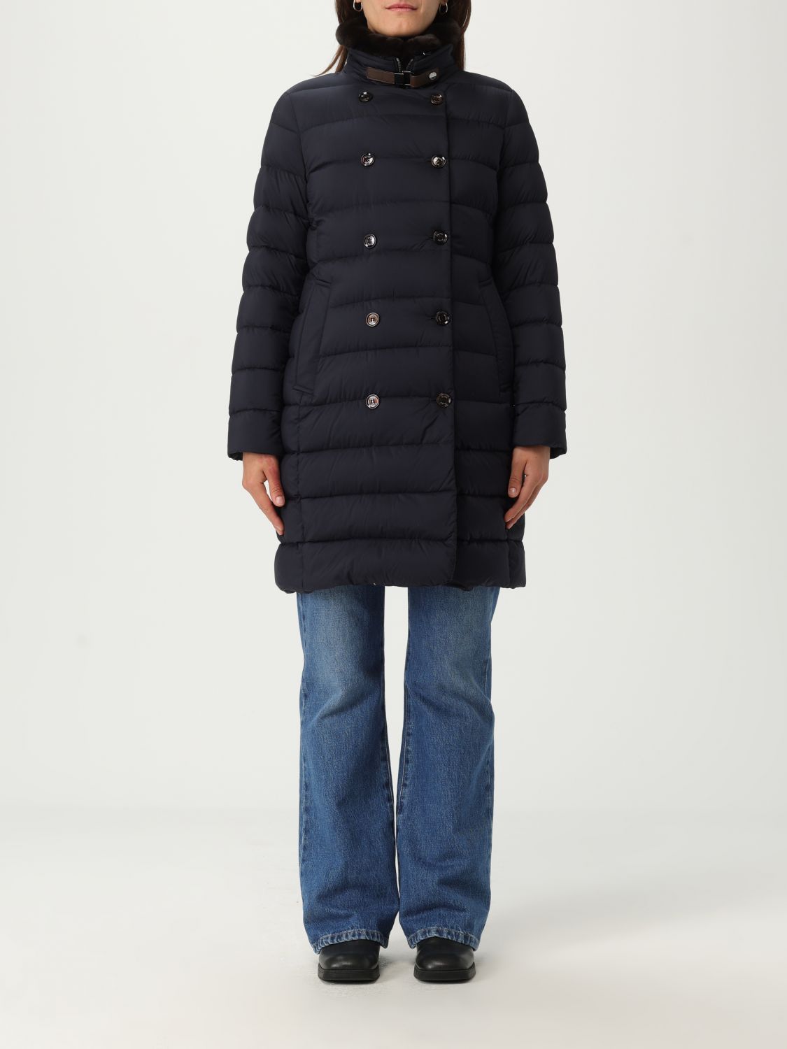 Moorer Coat Woman Color Navy