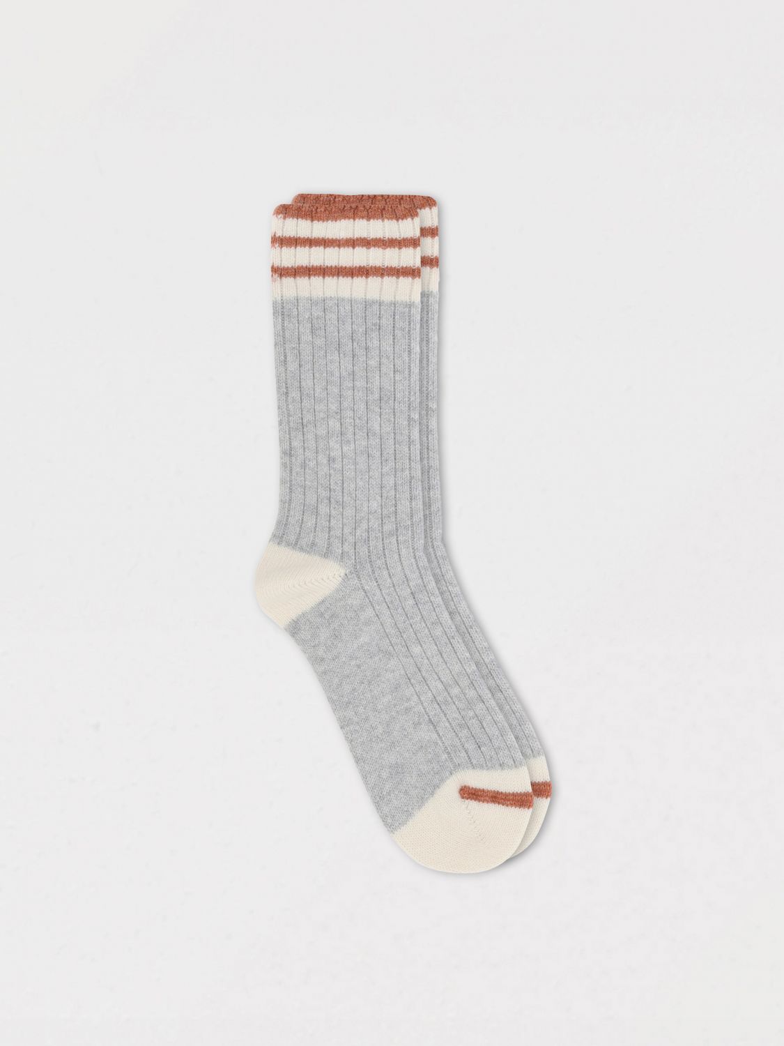 Brunello Cucinelli Cashmere Socks In Grey