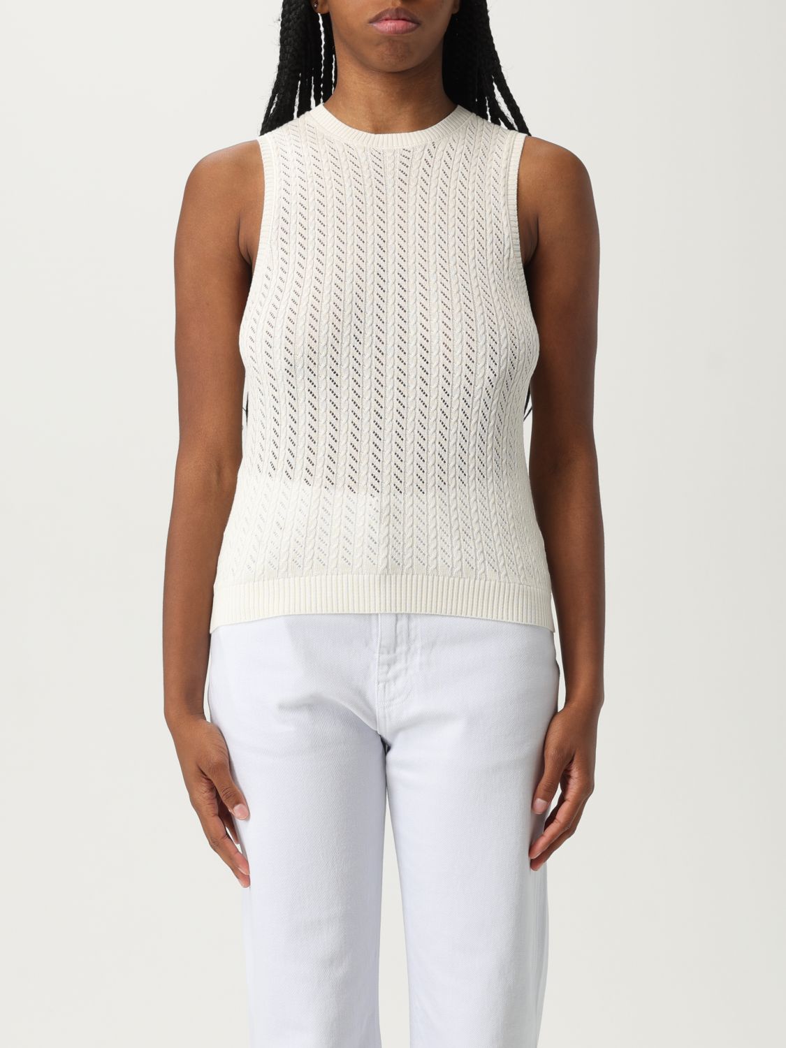 Grifoni Open-knit Sleeveless Tank Top