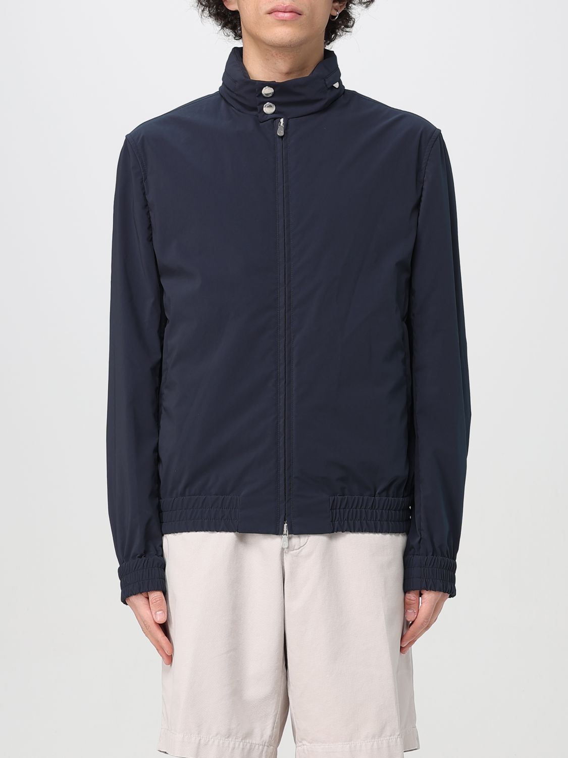 Brunello Cucinelli Men Water-repellent Jacket With Removable Hood