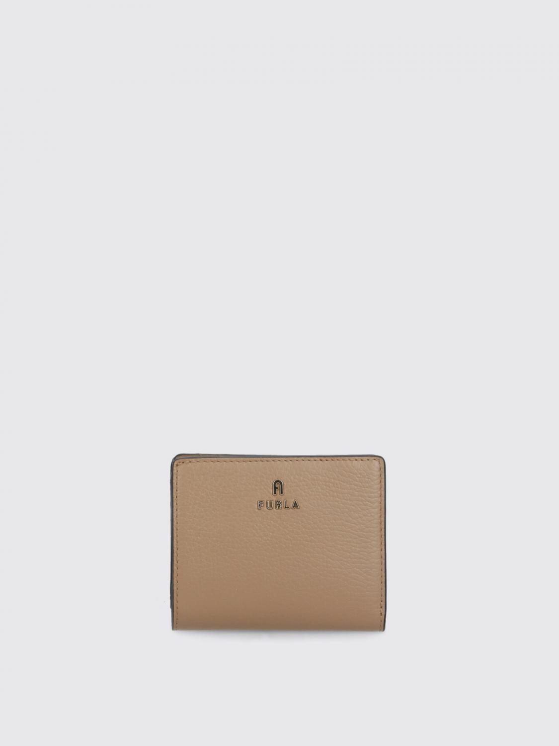 Furla Camelia Leather Wallet In Brown
