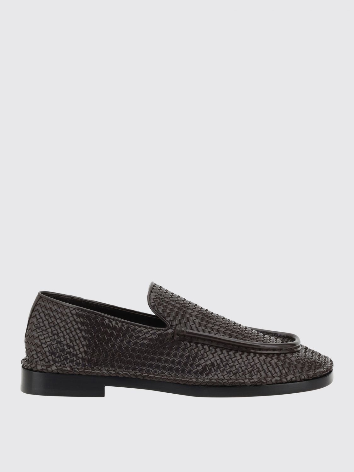 Bottega Veneta Daddy Intrecciato Leather Loafer In Black