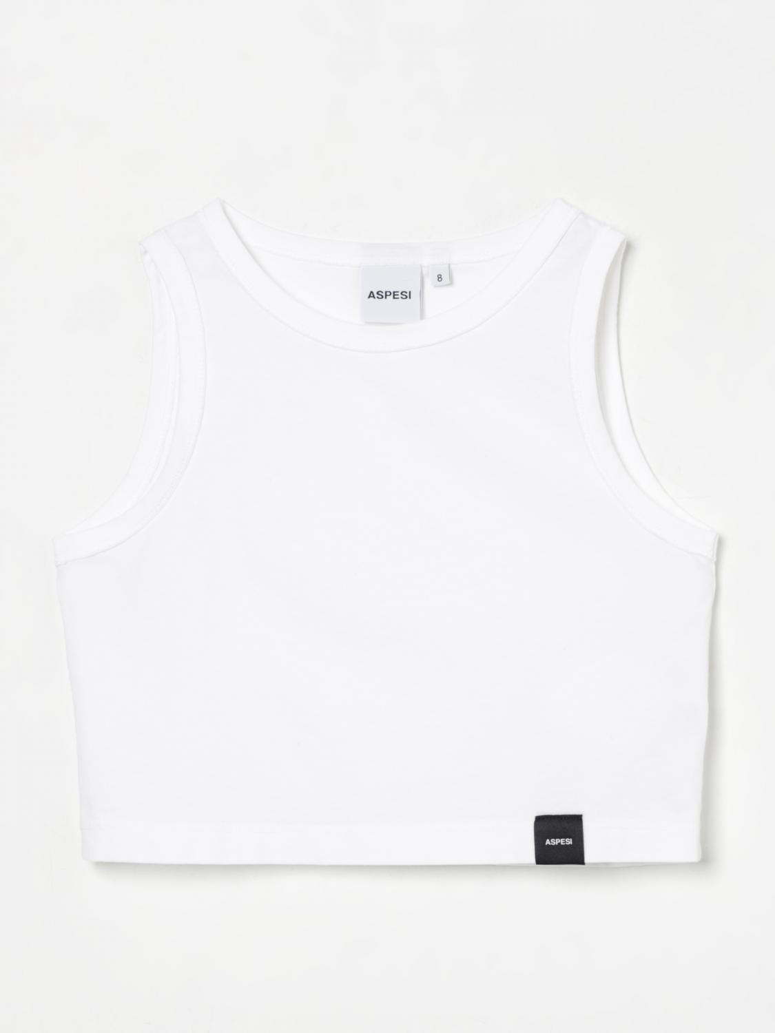 Aspesi Cropped Cotton Tank Top