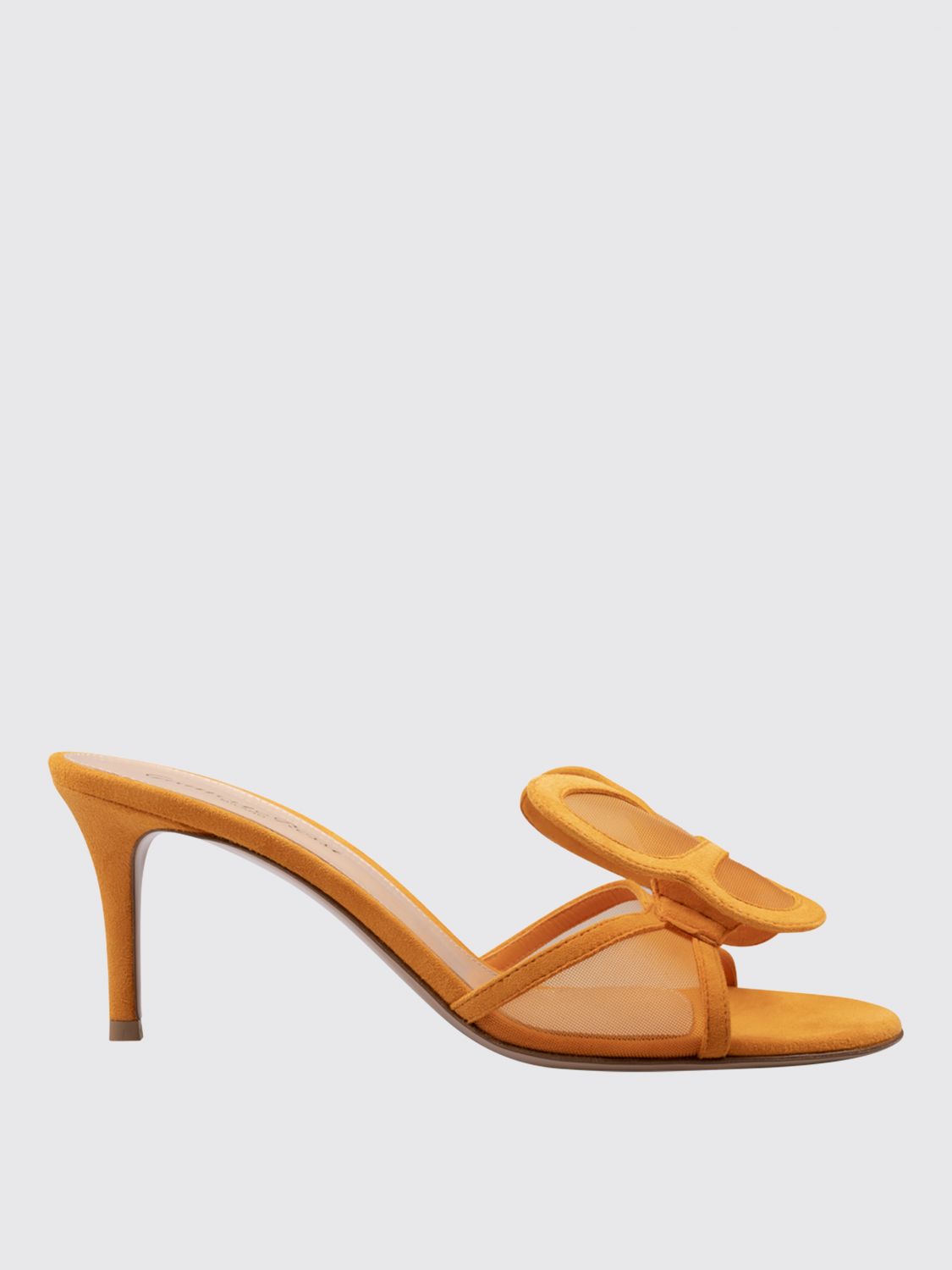 Gianvito Rossi Round Toe High Heel Sandals In Black