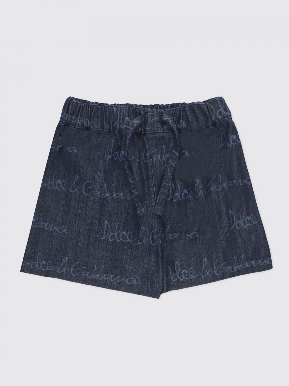 Dolce & Gabbana Shorts Kids Color Blue In Blue