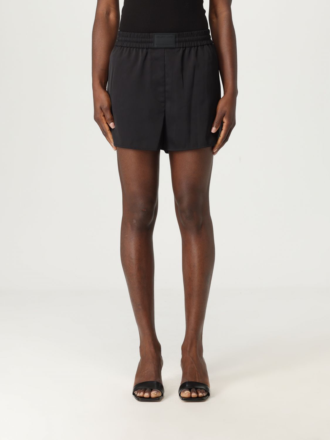 Helmut Lang Woman Black Shorts In Black