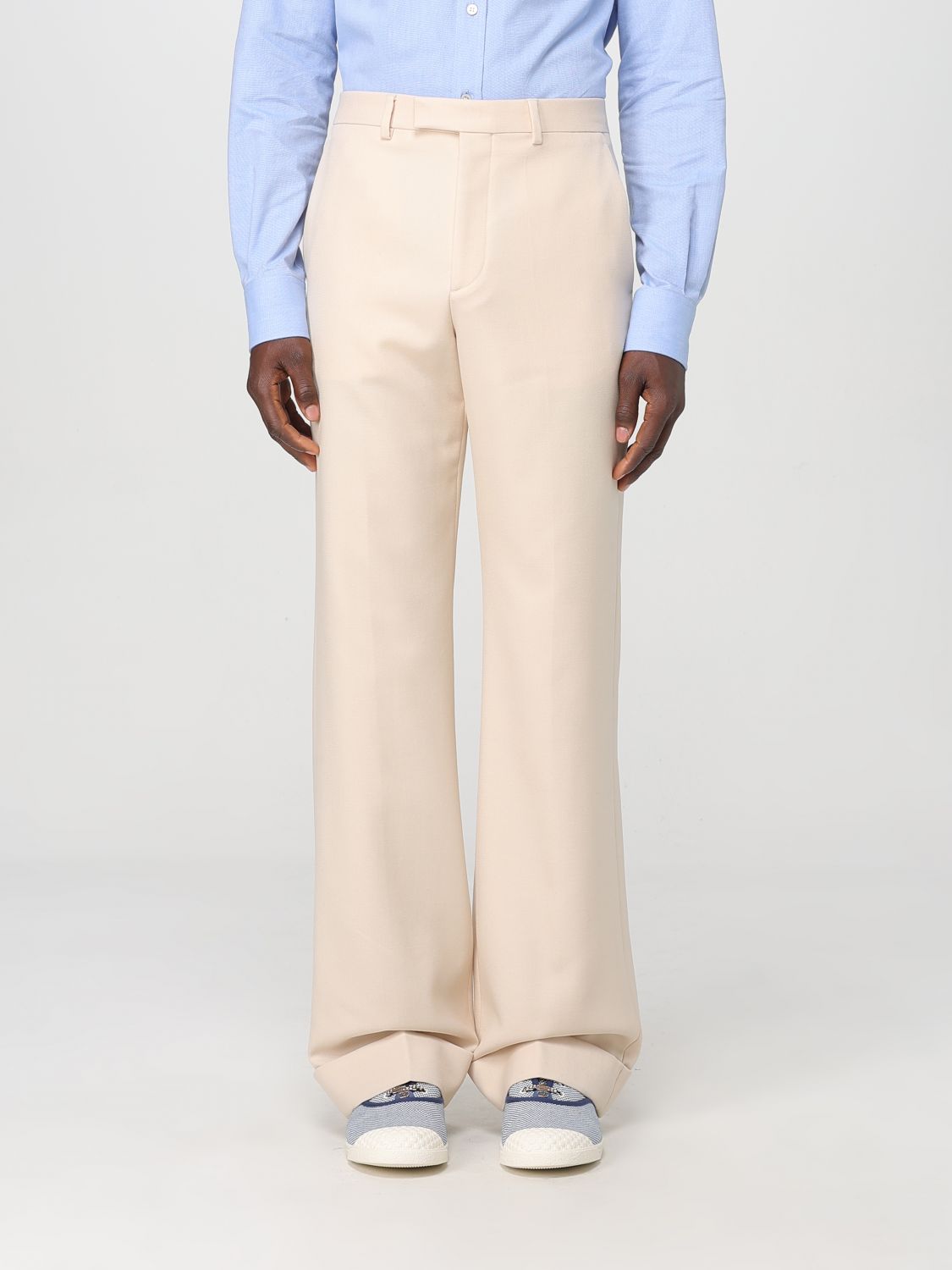 Valentino Pants Men Color Butter In Butter