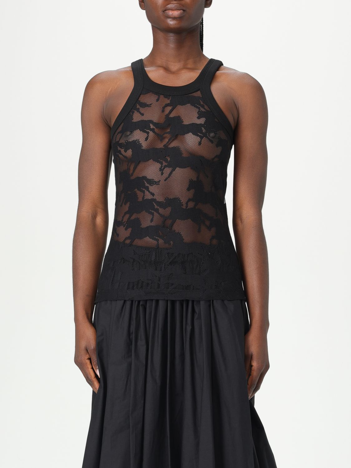 Shop Pinko Top Woman Color Black