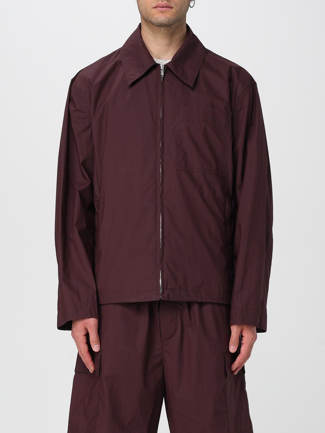 Bottega Veneta Cotton Full-zip Jacket In Burgundy