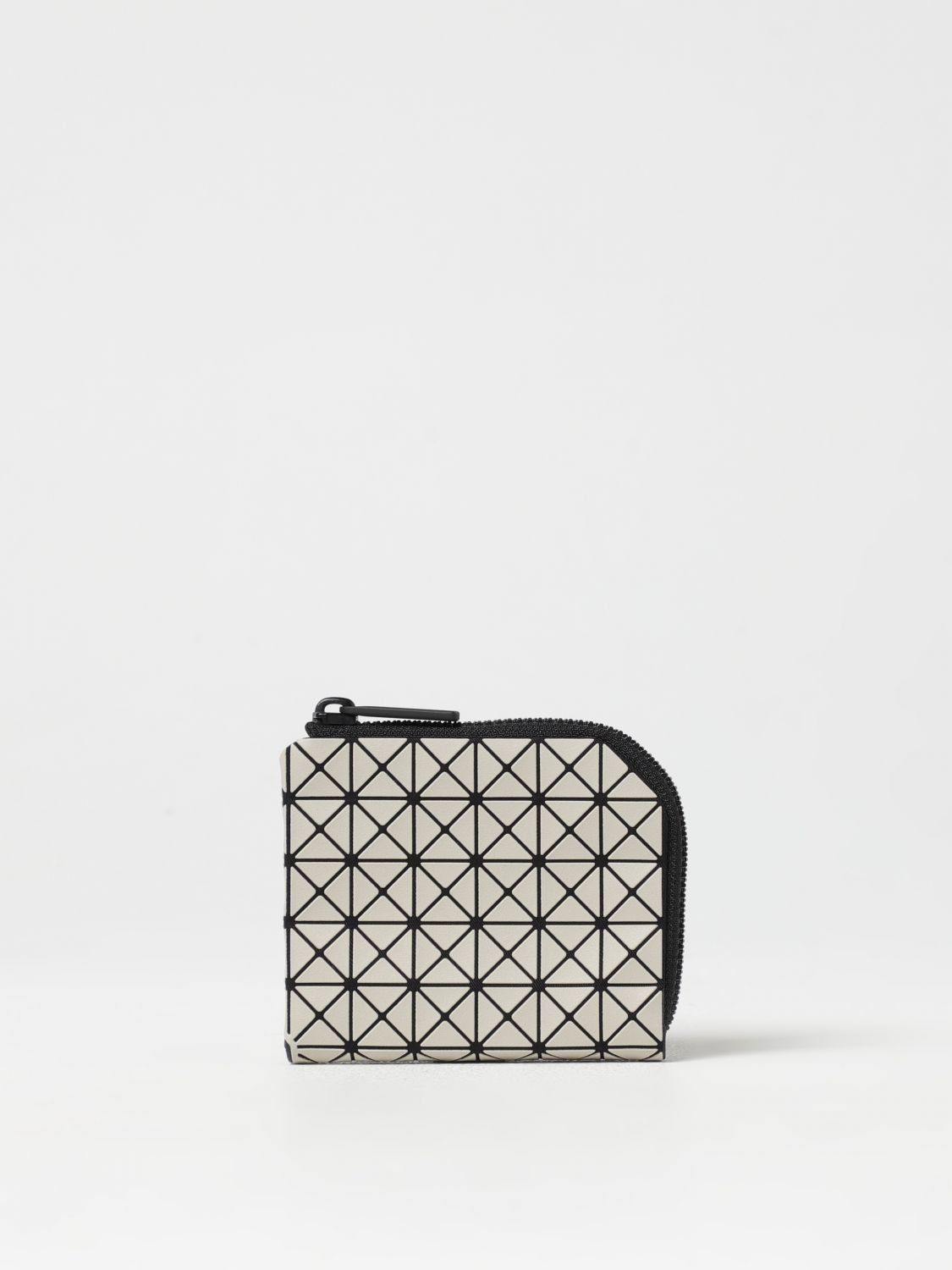 Bao Bao Issey Miyake Geometric Panelled Wallet With Light Accents In Gray