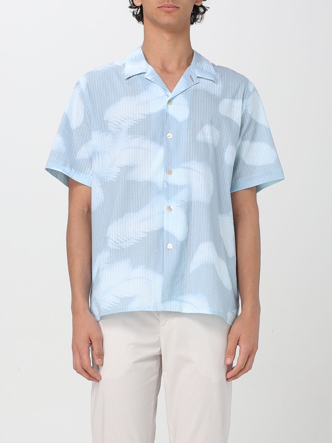 Shop Paul Smith Shirt Men Color Blue