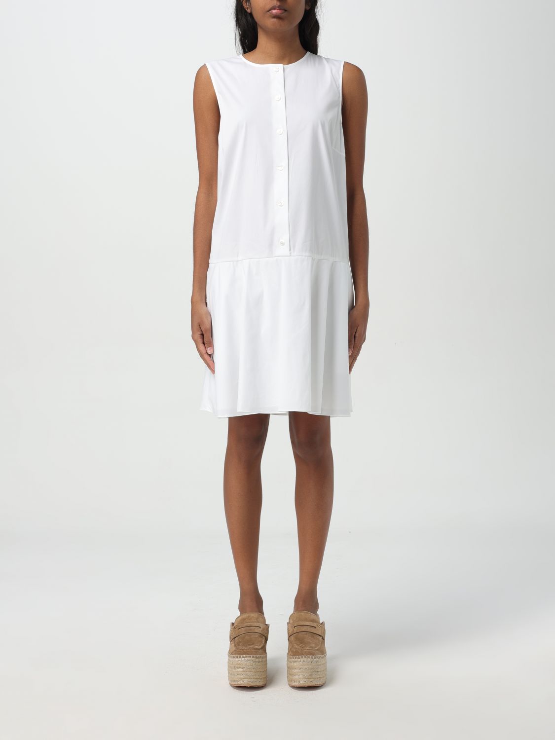 Theory Dress  Woman Color White In White