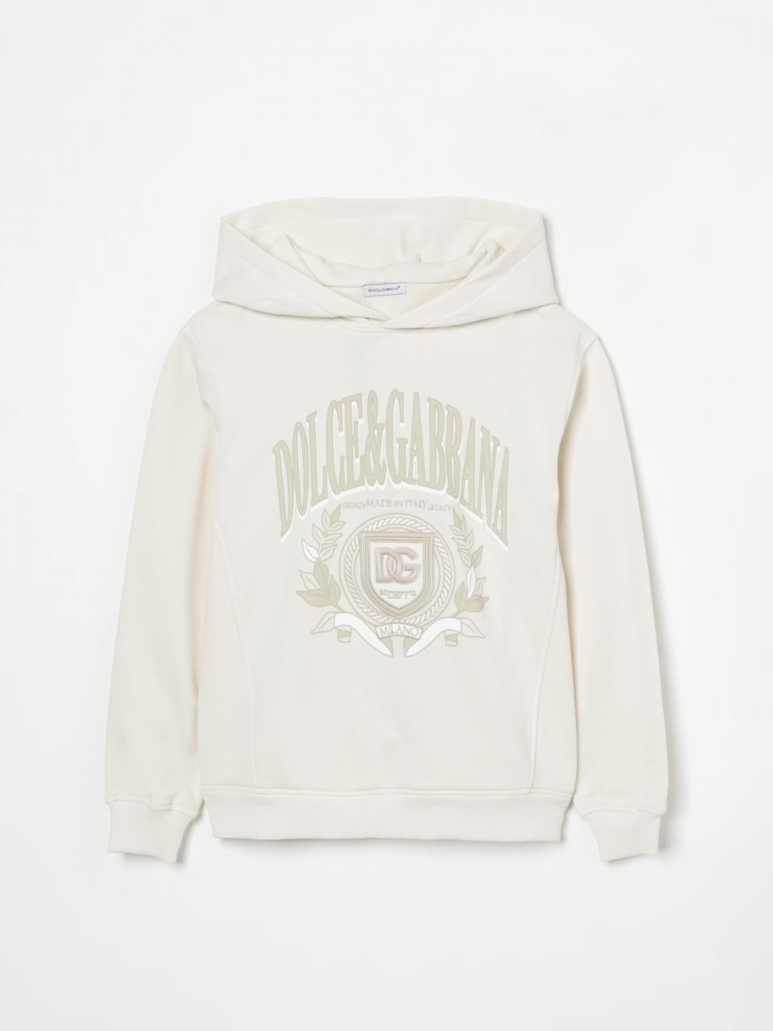 Dolce & Gabbana Sweater Kids Color Yellow Cream In イエロークリーム