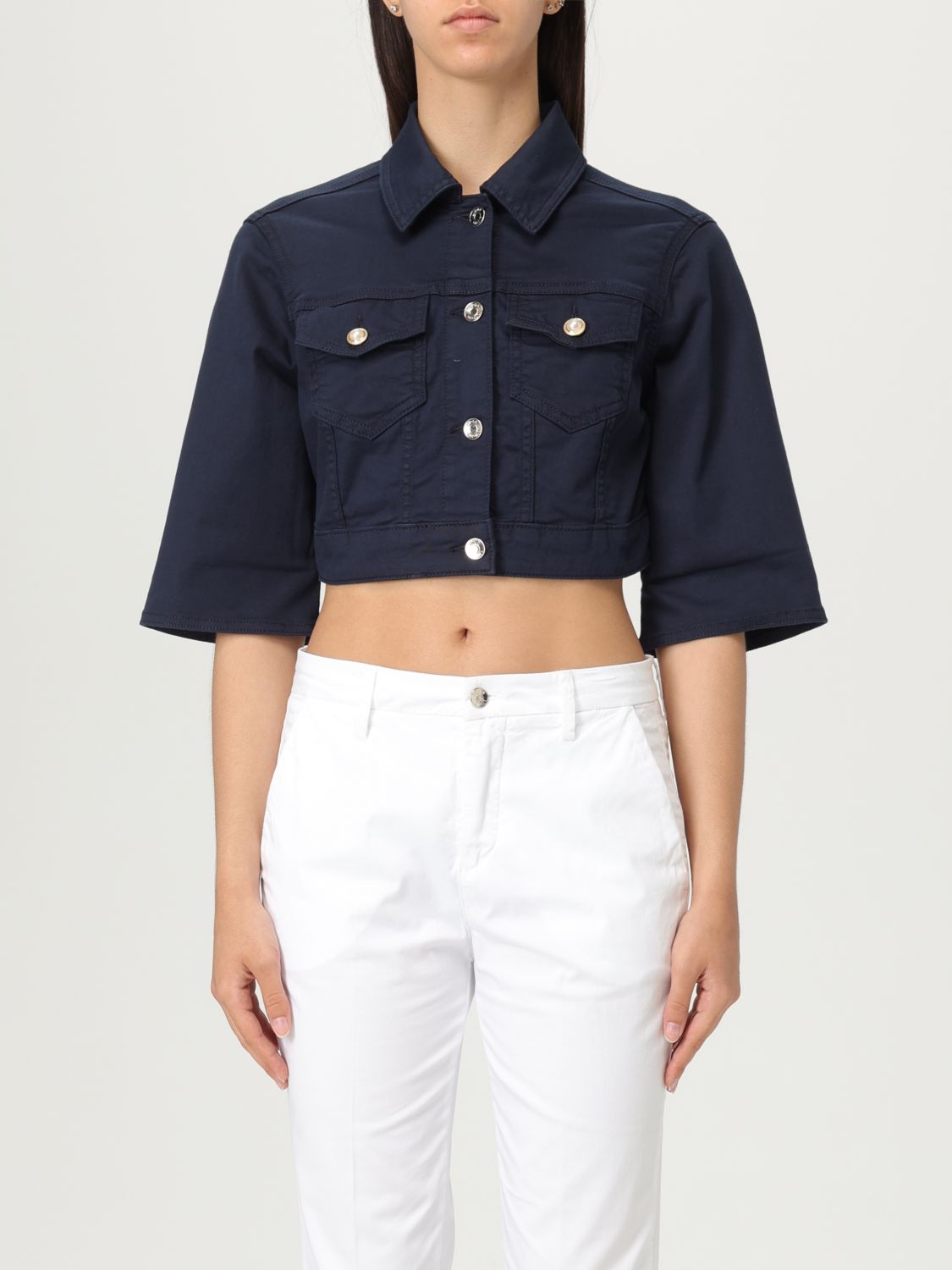 Liu •jo Jacket Liu Jo Woman Color Navy