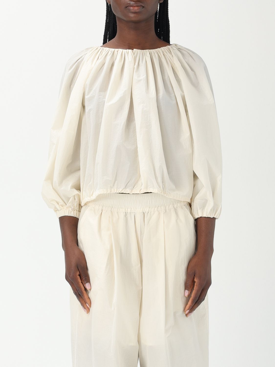 Philosophy Di Lorenzo Serafini Pleat-detail Blouse In アイボリー