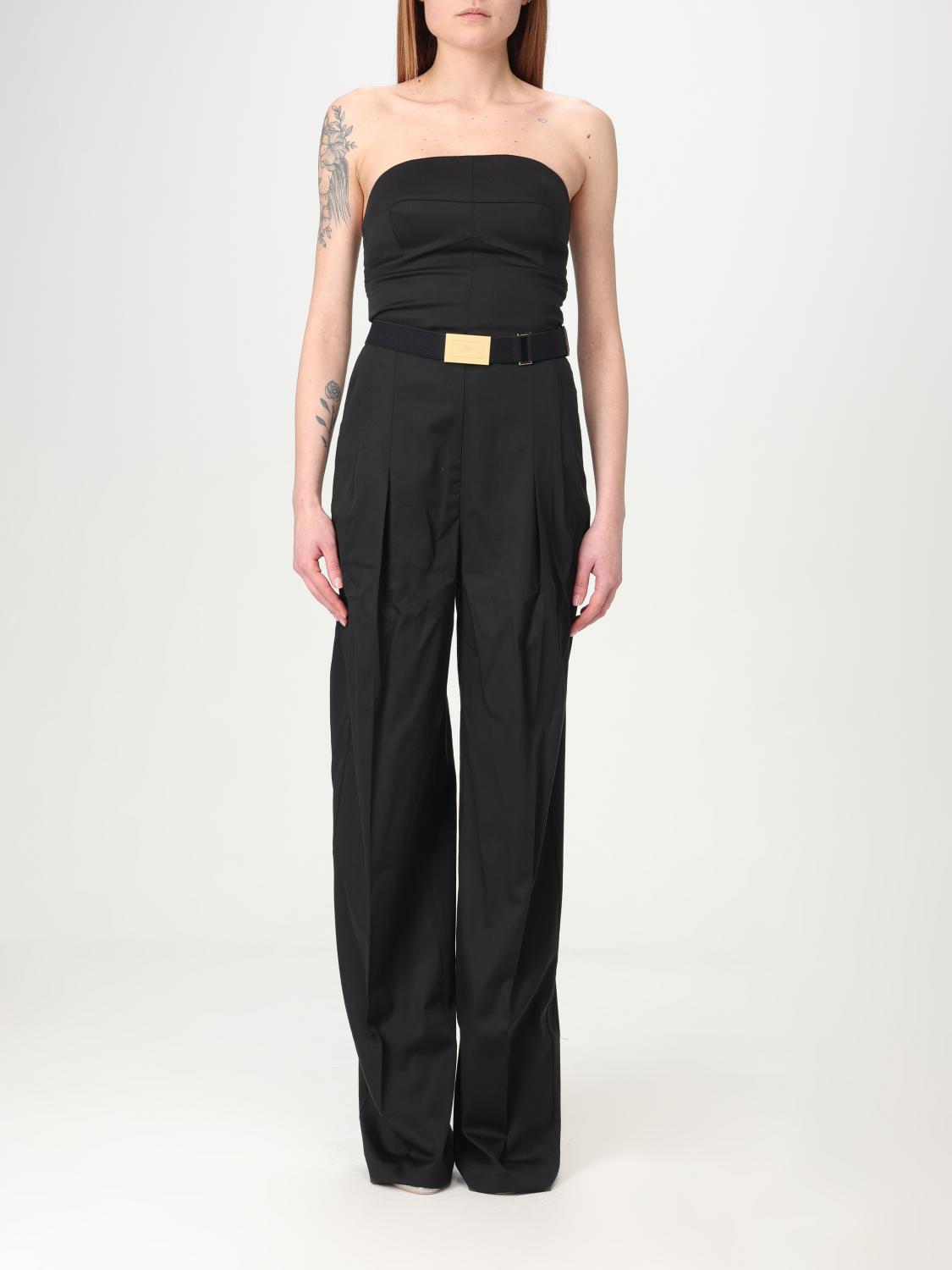 Elisabetta Franchi Pants Woman Color Black In Black