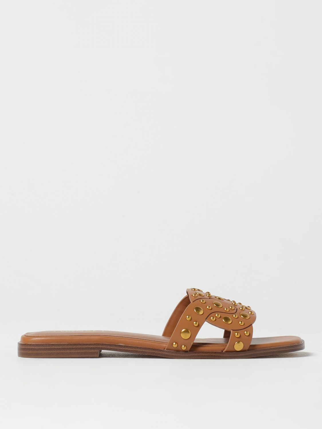 Twinset Flat Sandals  Woman Color Leather