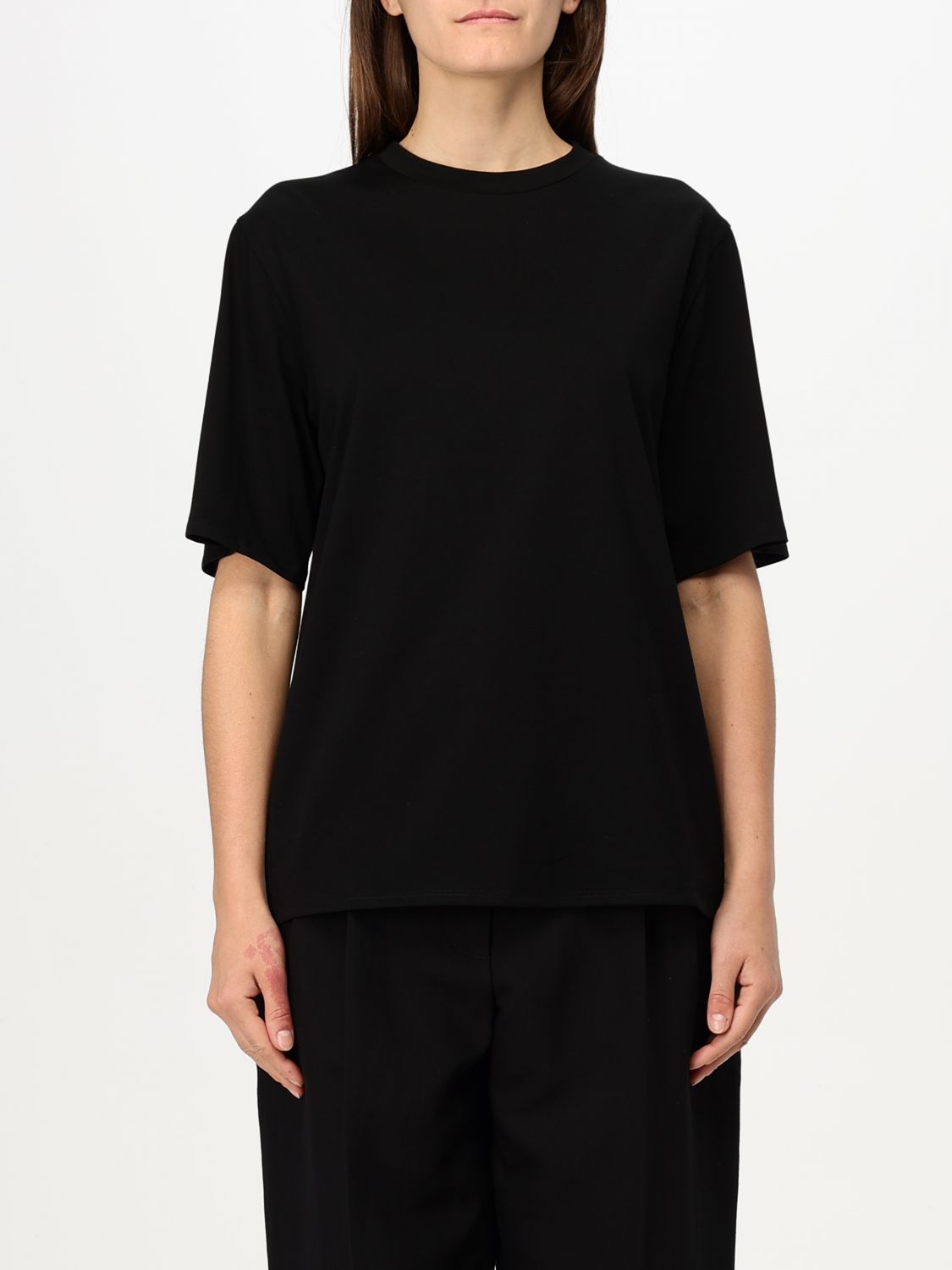 The Row Essentials Chiara Cotton-jersey T-shirt In Black