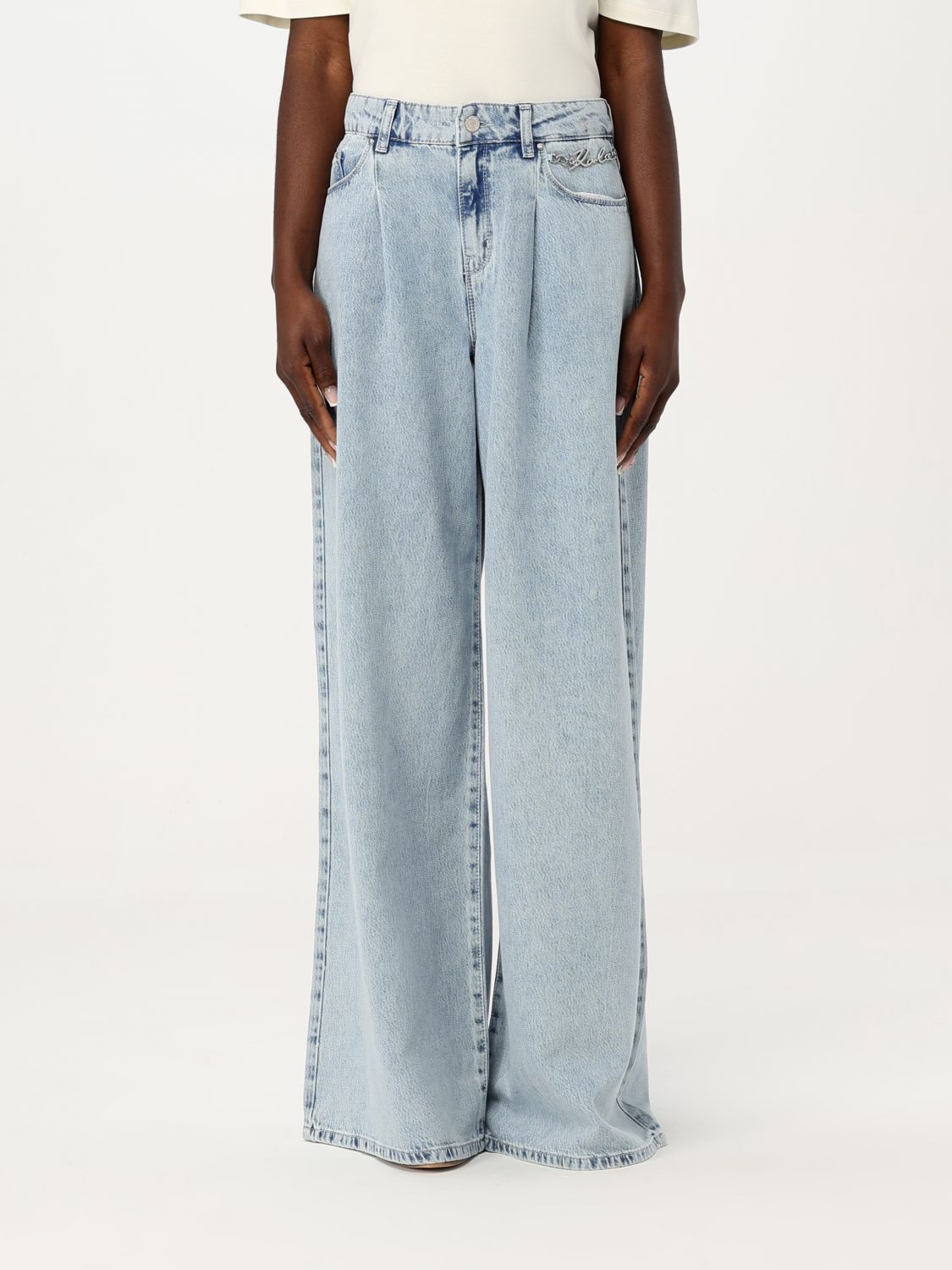 Karl Lagerfeld Jeans Woman Color Denim In Denim