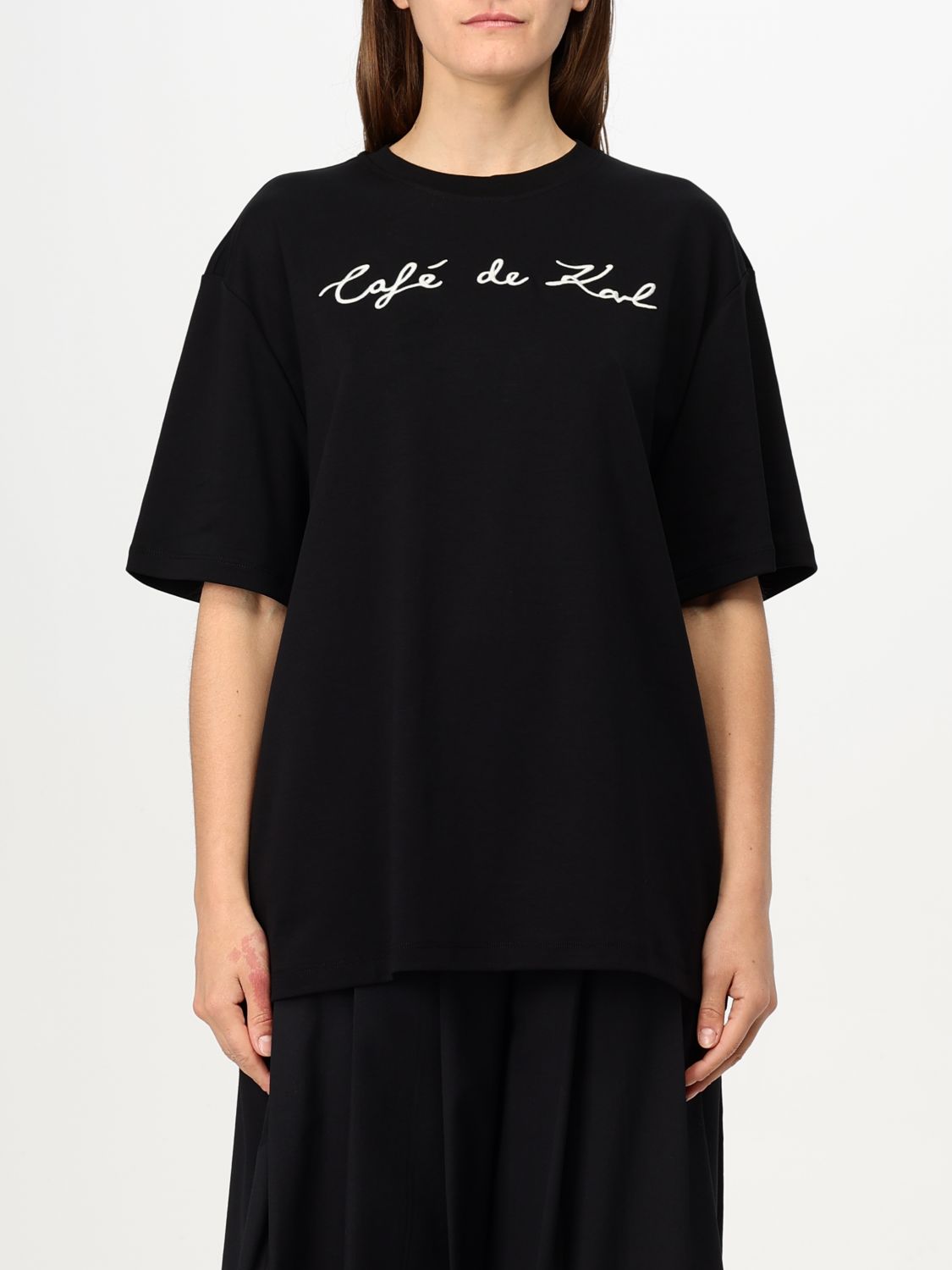 Karl Lagerfeld T-shirt Woman Color Black In Black