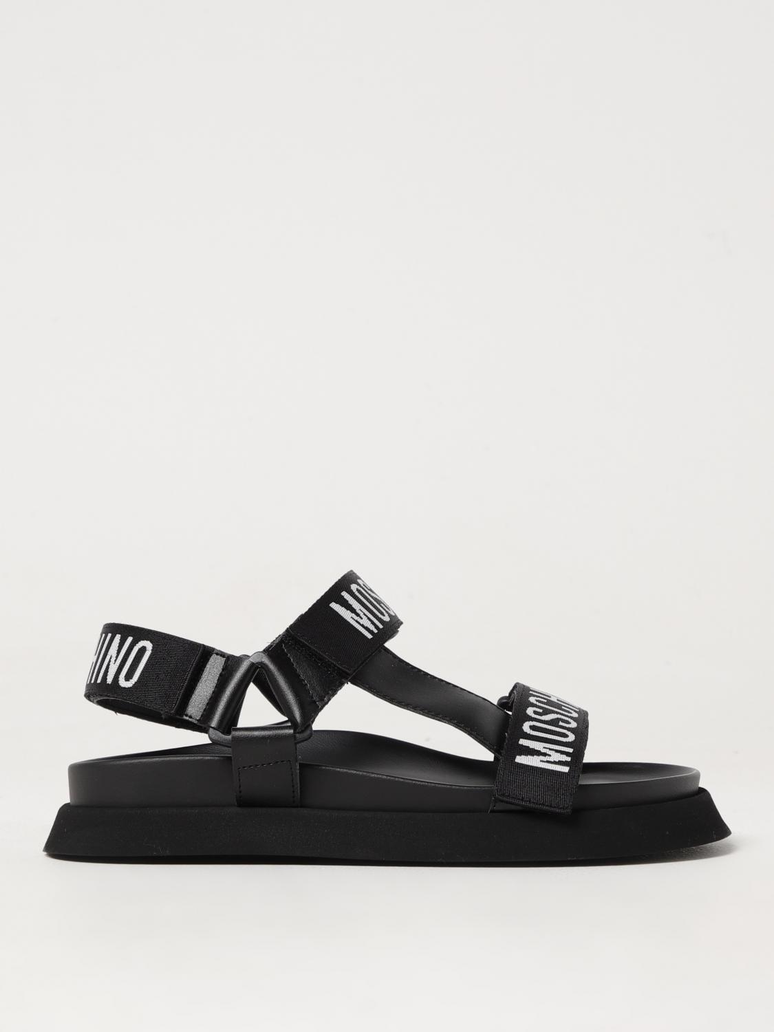 Moschino Flache Sandalen Couture Damen Farbe Schwarz In Black