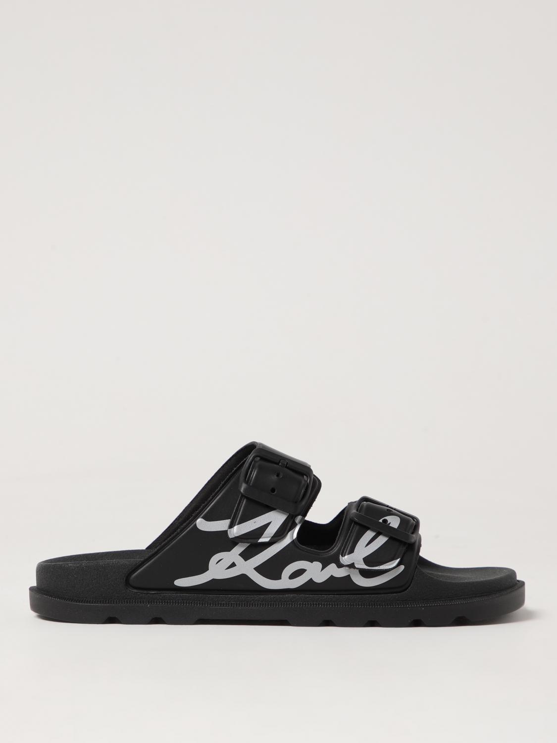 Karl Lagerfeld Flat Sandals Woman Color Black In Black