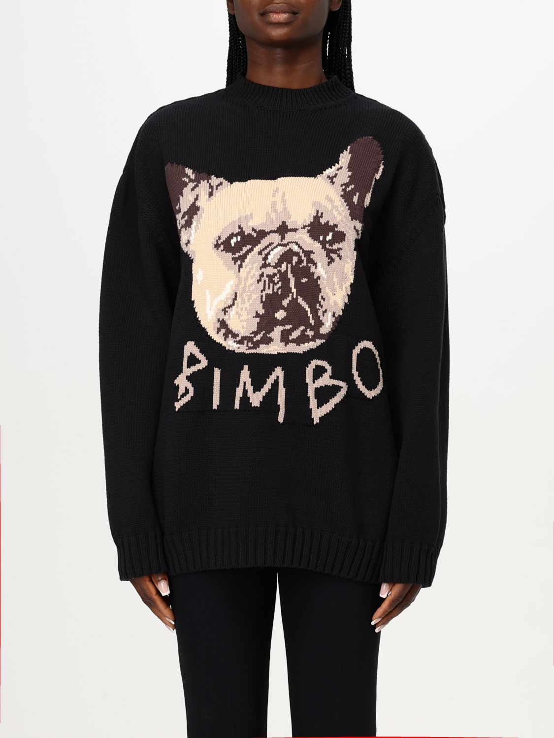 Moschino Sweater Couture Woman Color Black In Black