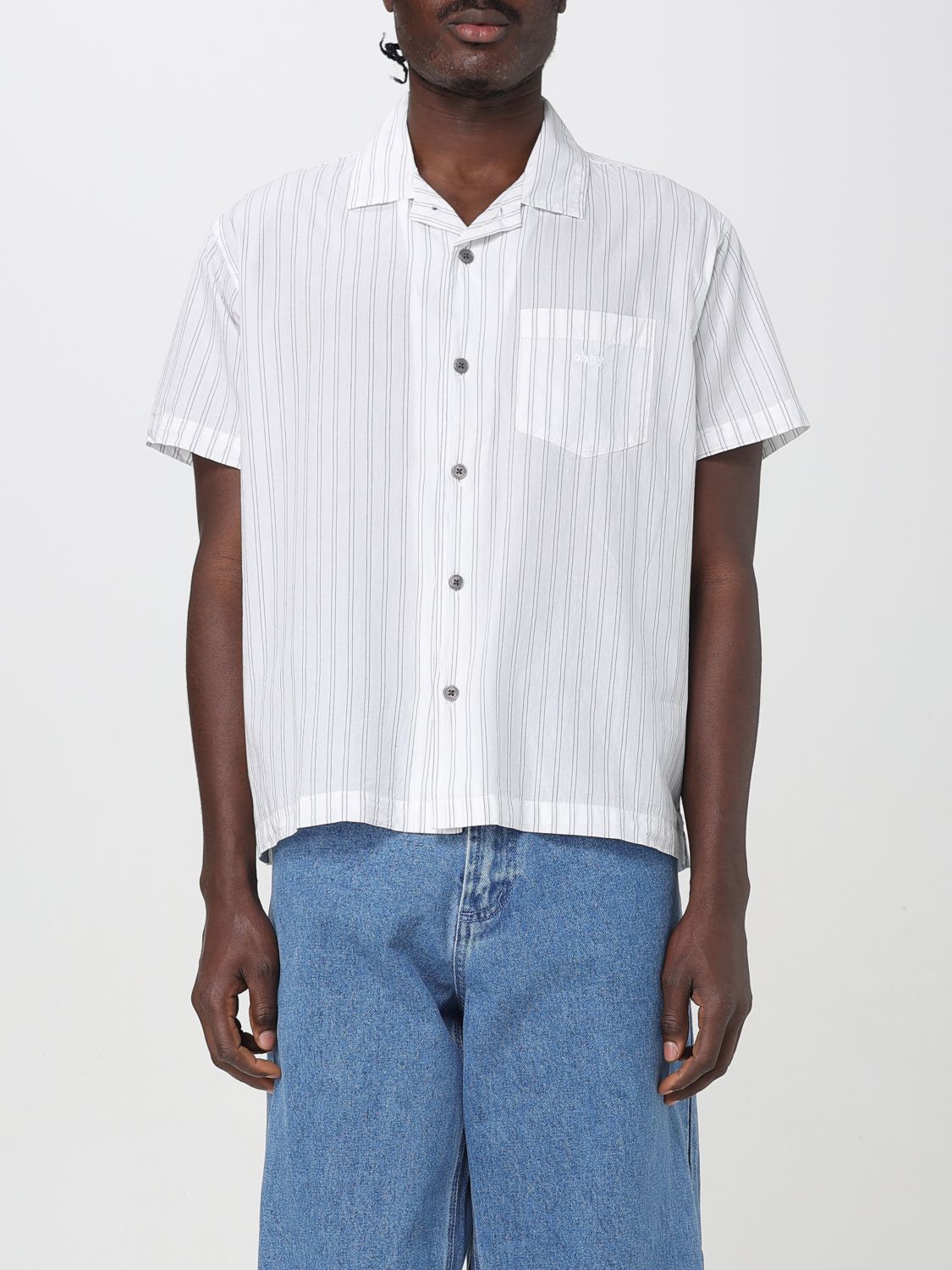 Shop Obey Shirt Men Color Multicolor