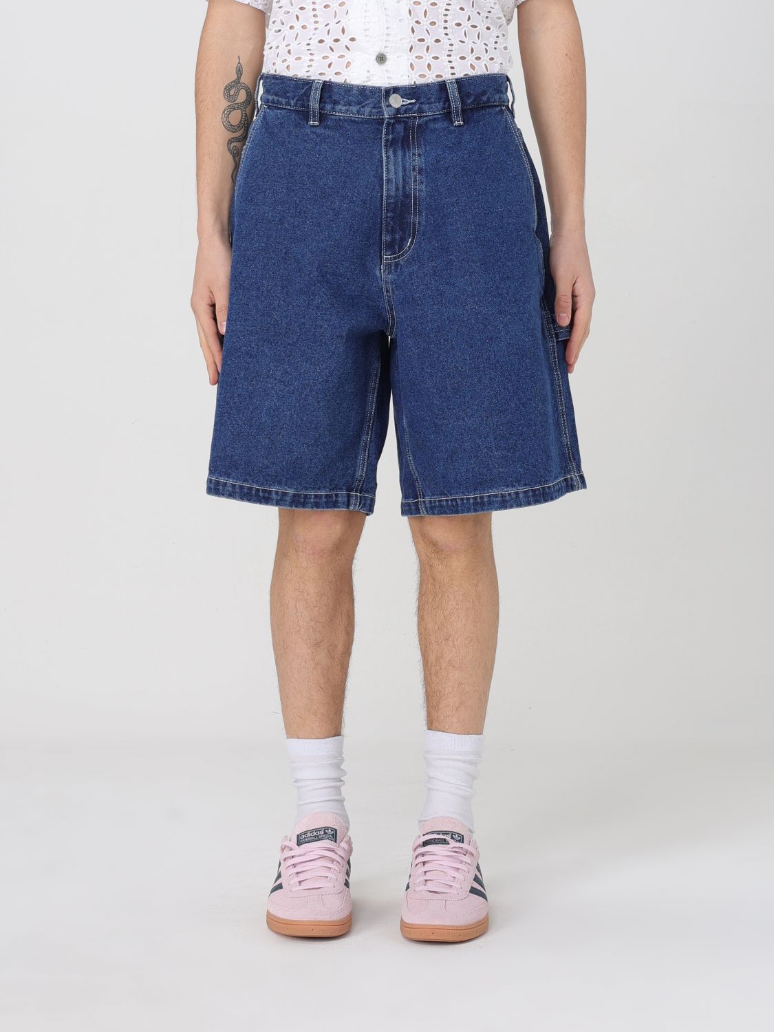 Shop Obey Short Men Color Blue