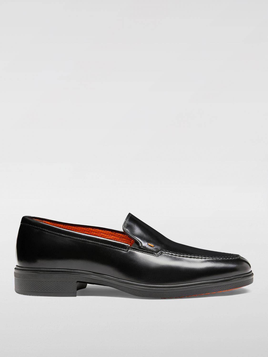 Santoni Loafers Men Color Black In Black